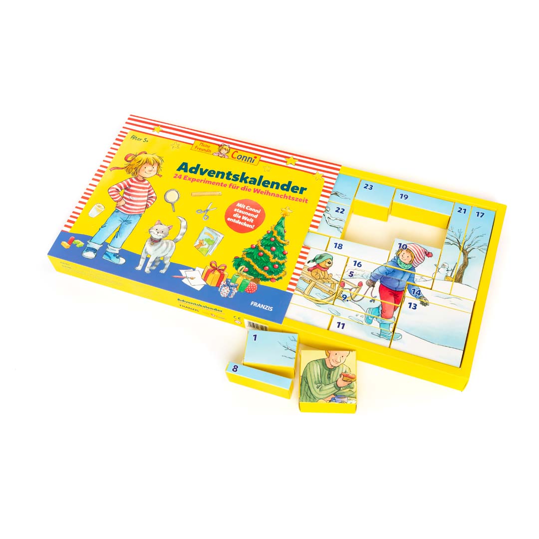 Adventskalender MEINE Freundin Conni Weihnachtskalender Experimentier-Set für Kinder Franzis