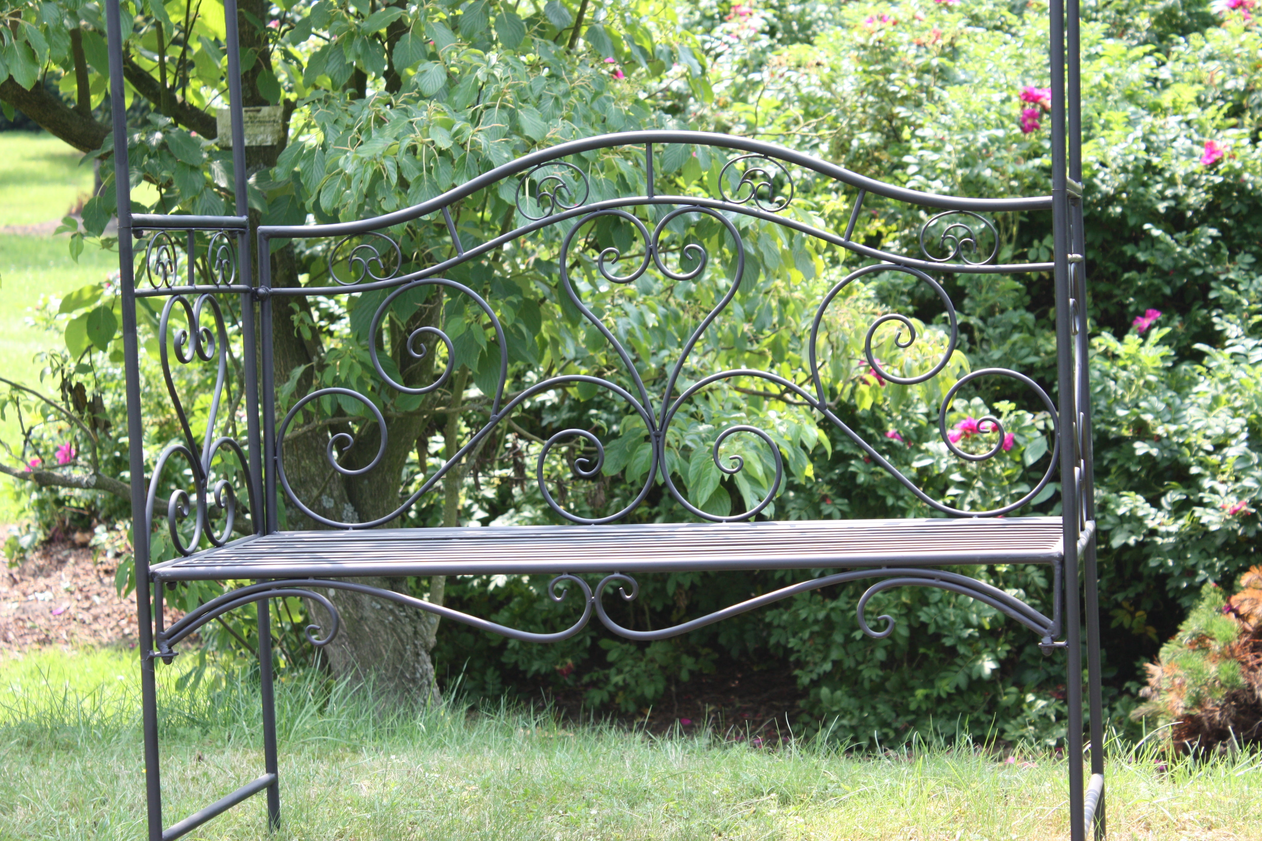 Bank mit Rosenbogen COLIMA Gartenbank Rankhilfe Spalier Garden Pleasure