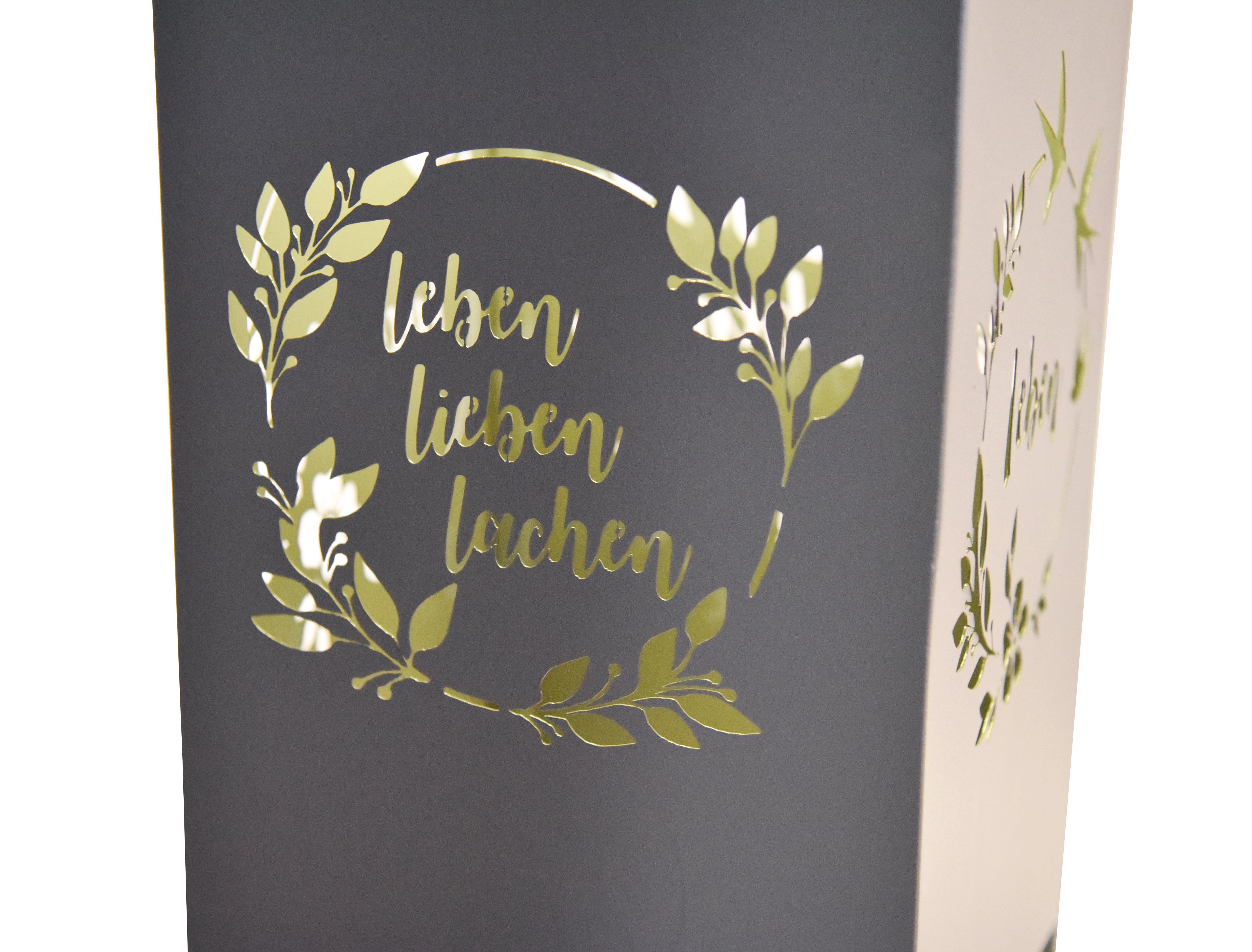 Licht-Dekosäule VIVIAN Dekoration LED-Säule Garden Pleasure grau