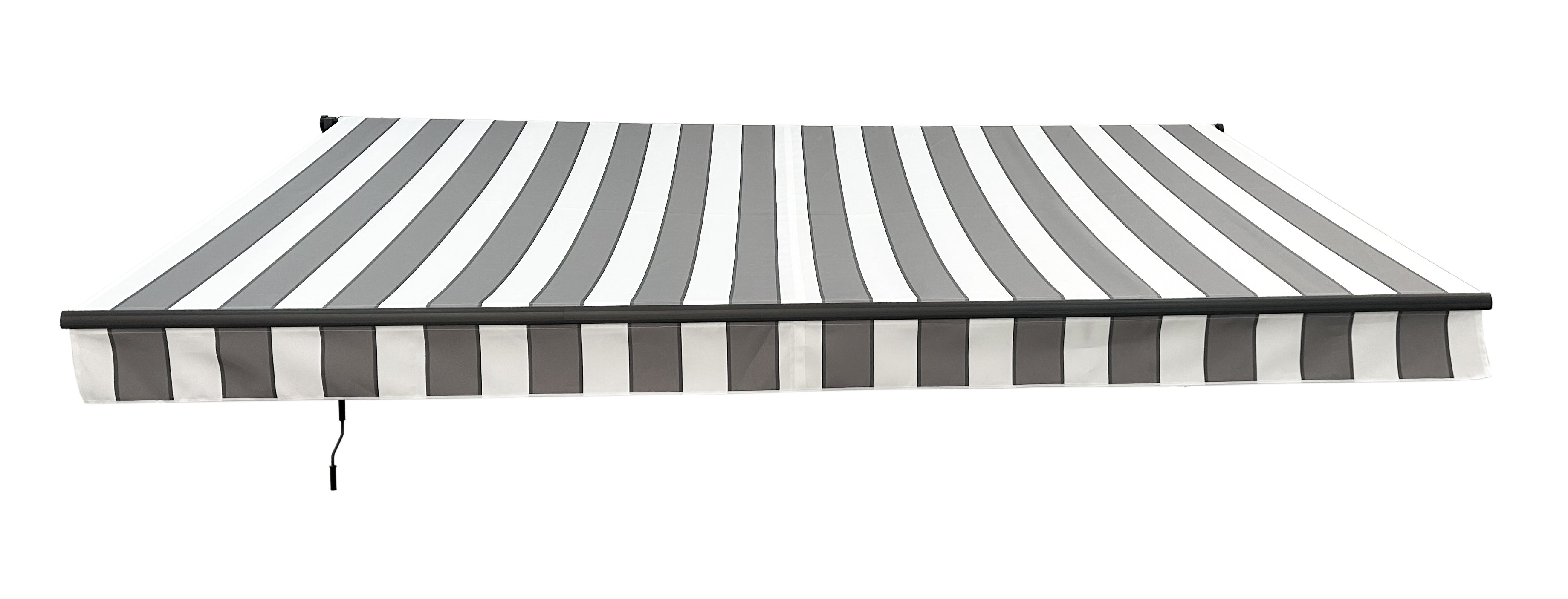 Gelenkarmmarkise Markise Sonnenschutz Balkonmarkise Garden Pleasure grau-weiß groß