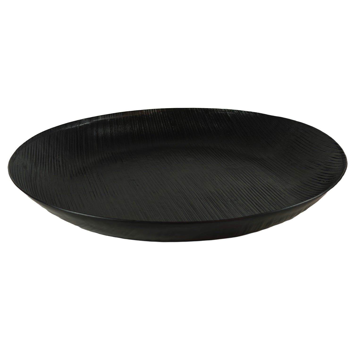 Tablett schwarz | Kerzentablett Dekoteller Handarbeit | Deko Tablett rund versch. Durchmesser