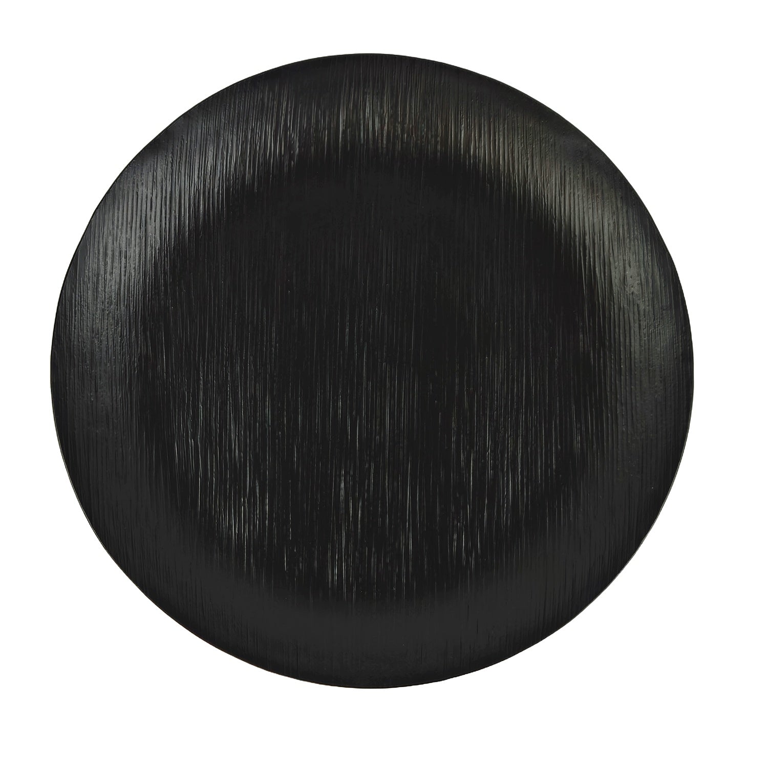 Tablett schwarz | Kerzentablett Dekoteller Handarbeit | Deko Tablett rund versch. Durchmesser