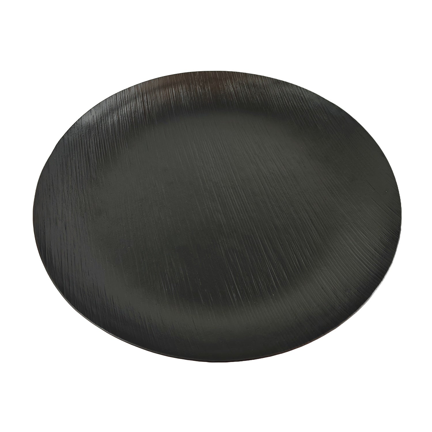 Tablett schwarz | Kerzentablett Dekoteller Handarbeit | Deko Tablett rund versch. Durchmesser