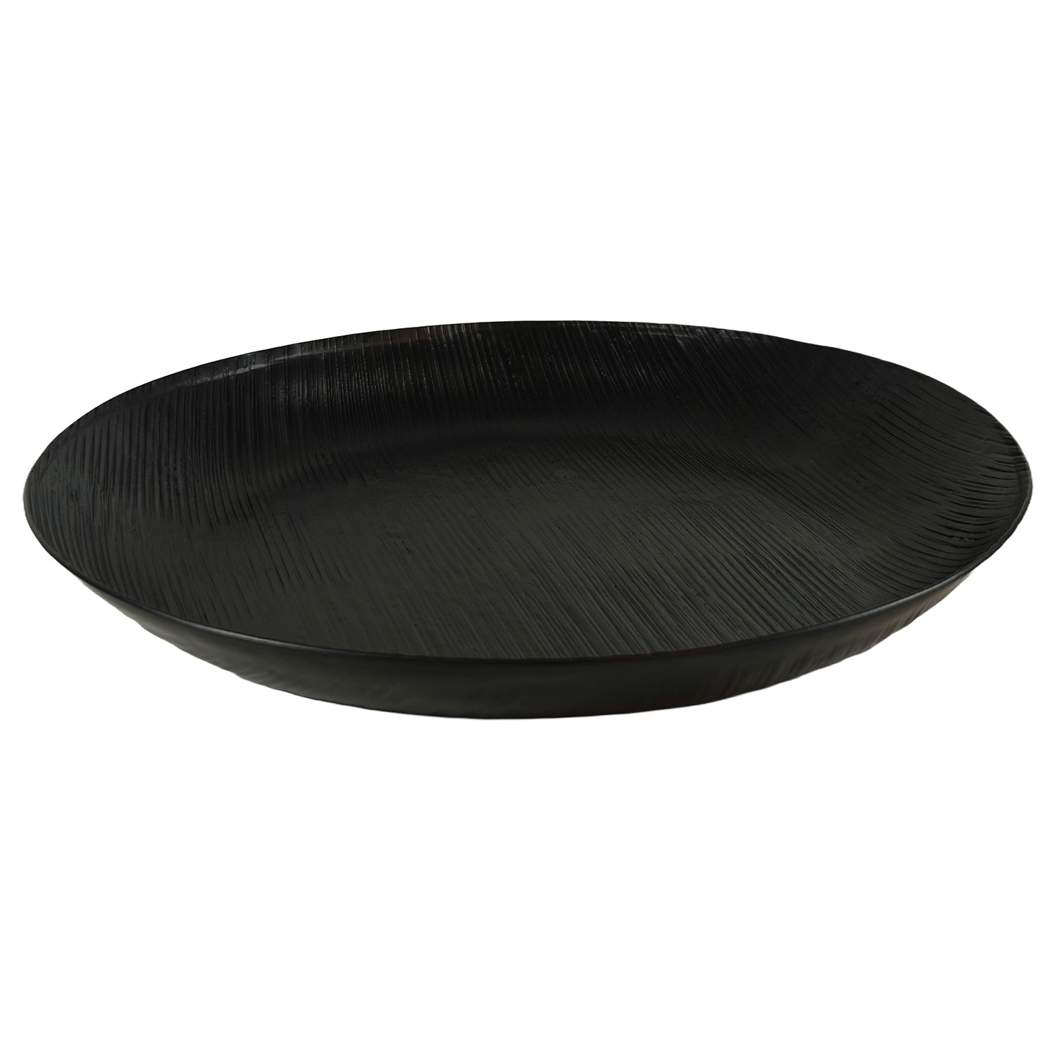 Tablett schwarz | Kerzentablett Dekoteller Handarbeit | Deko Tablett rund versch. Durchmesser