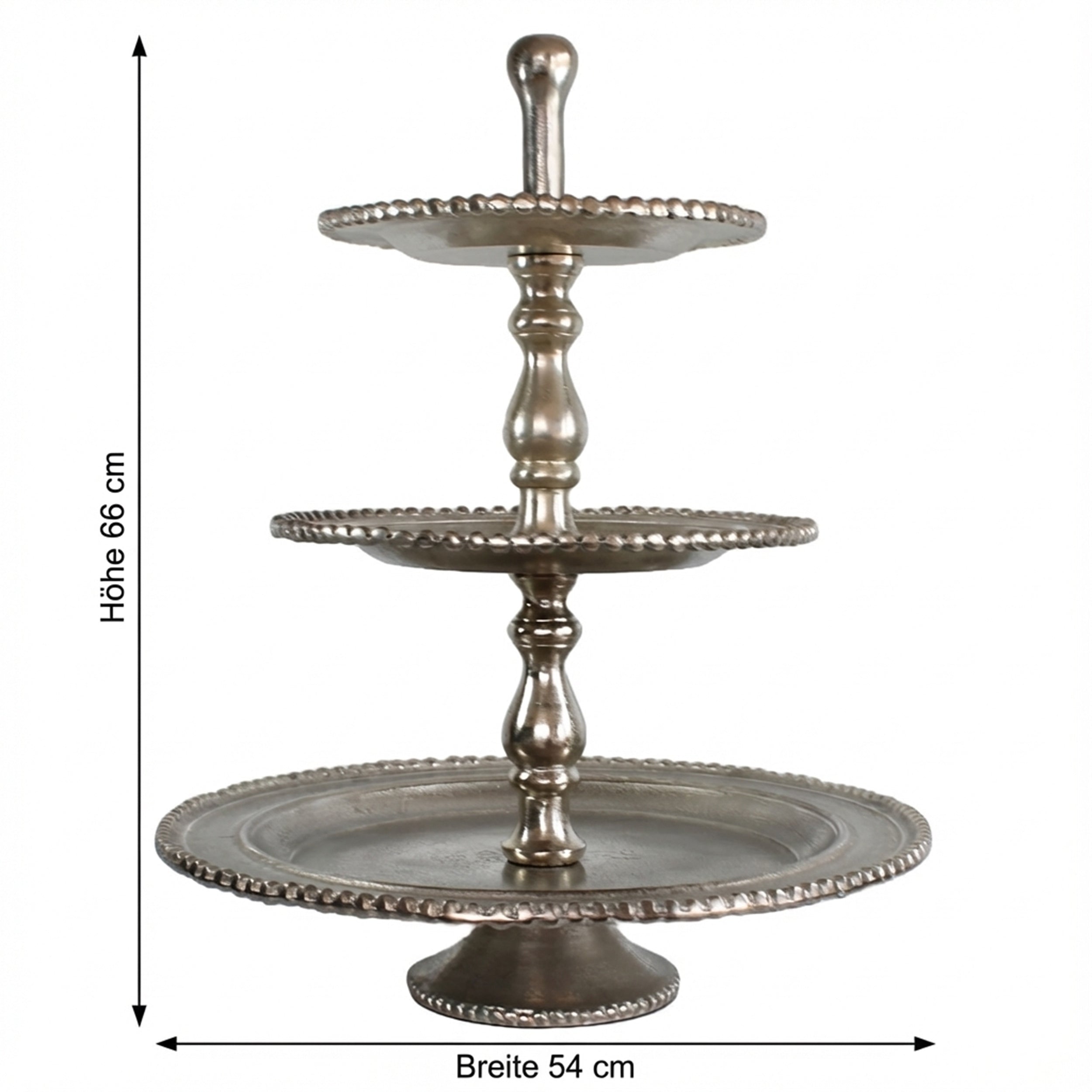 Etagere groß 3-stöckig – Deko Etagere in Gold oder Silber für Tisch, Sideboard & Festtafel