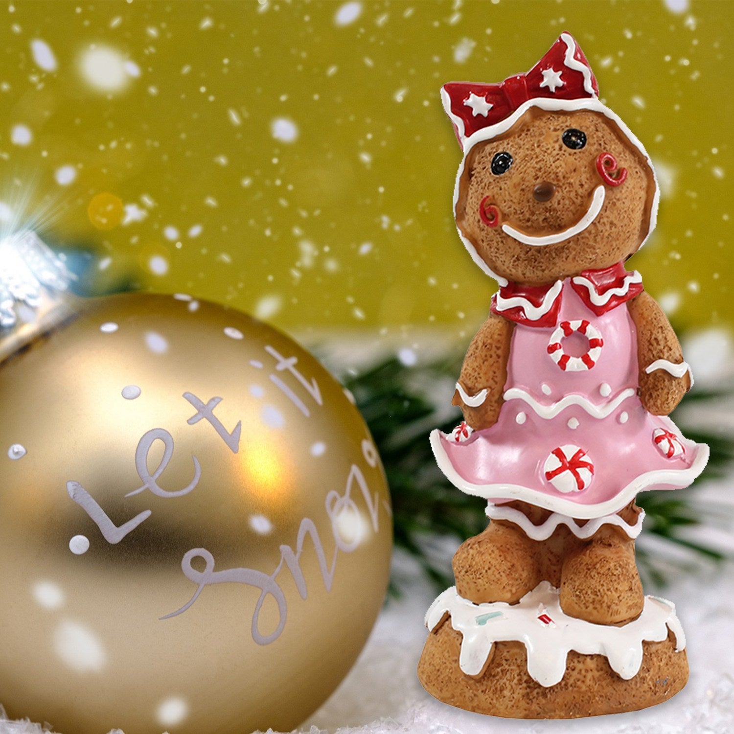 Lebkuchenfrau Girl Weihnachts Tischdeko Weihnachtsfiguren Lebkuchen Deko