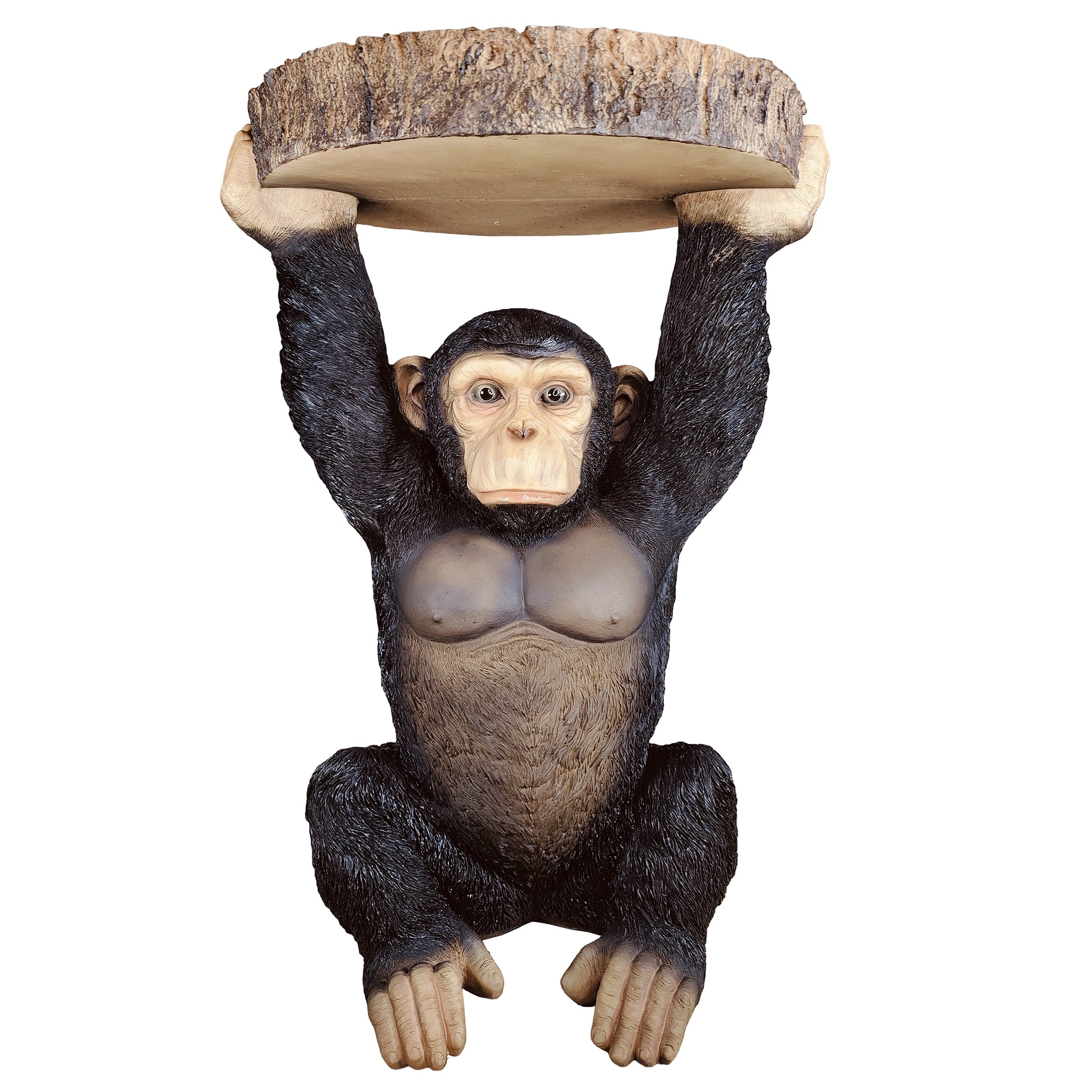 Beistelltisch Tiere Affe als Telefontisch - Beistelltisch Design klein für Garten & Wohnbereich