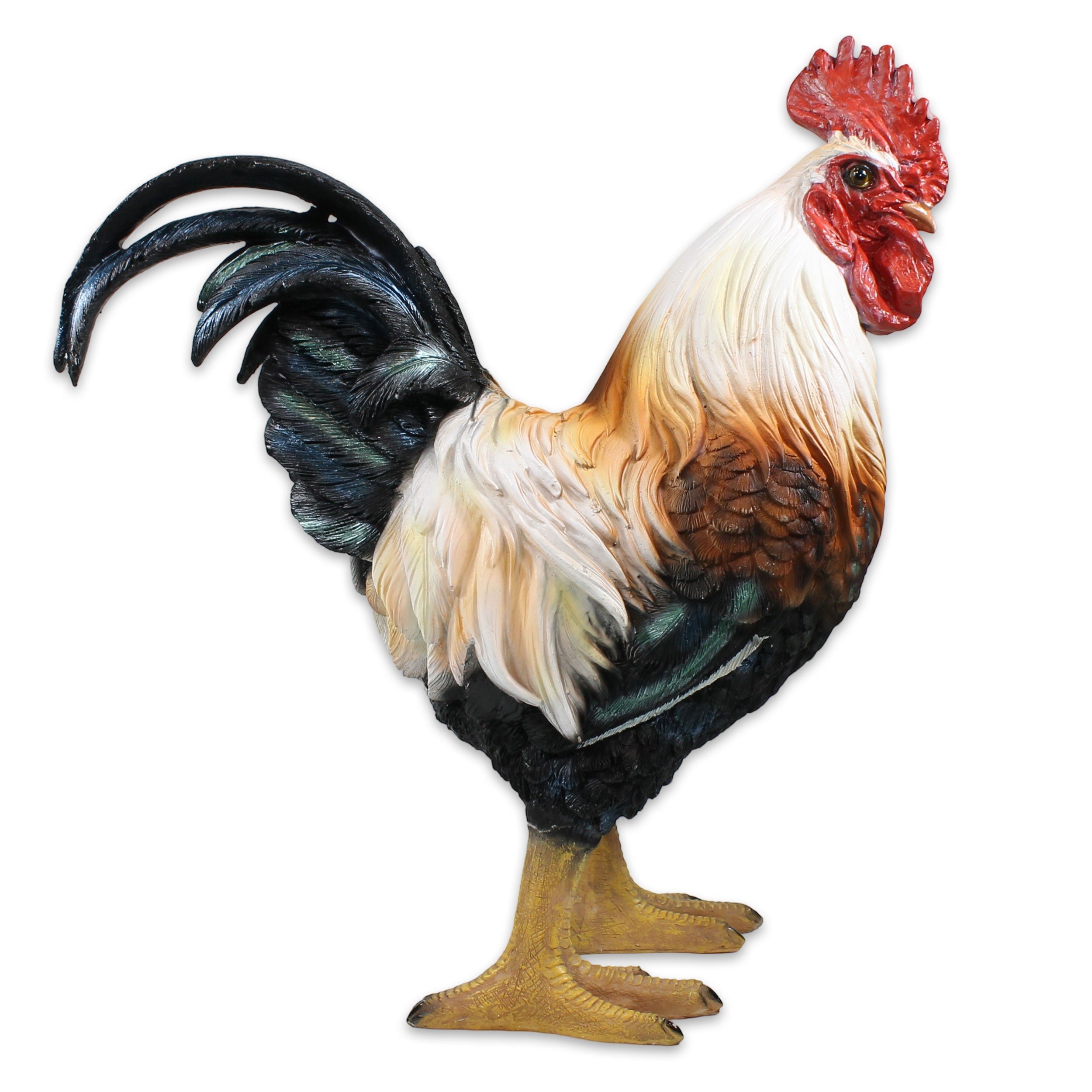 Hahn Figur stehend Deko Hahn Deko Huhn Gartenfigur Hahn