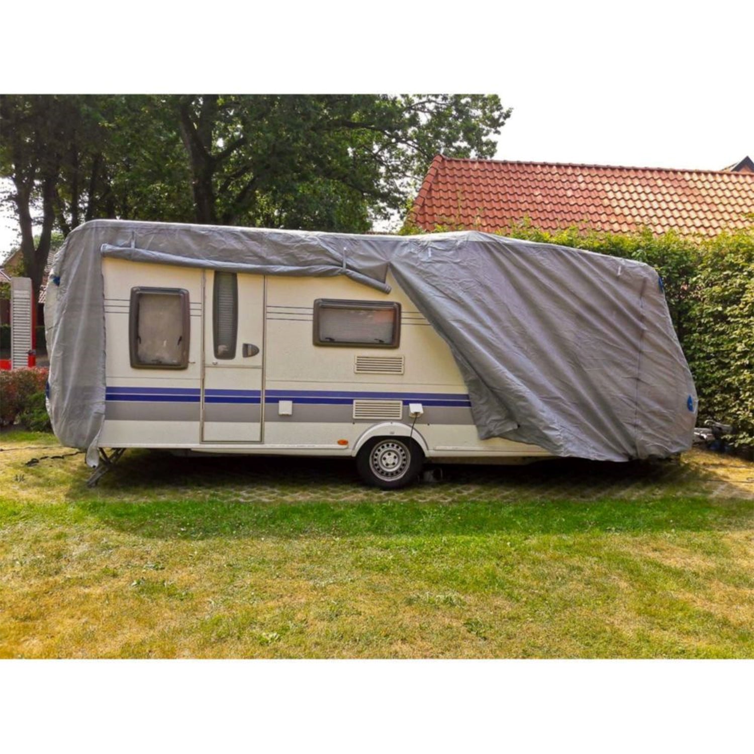 Schutzhülle für Wohnwagen, Caravan, Größe XL - 670 x 250 x 220 cm, Wohnwagenschutzhülle