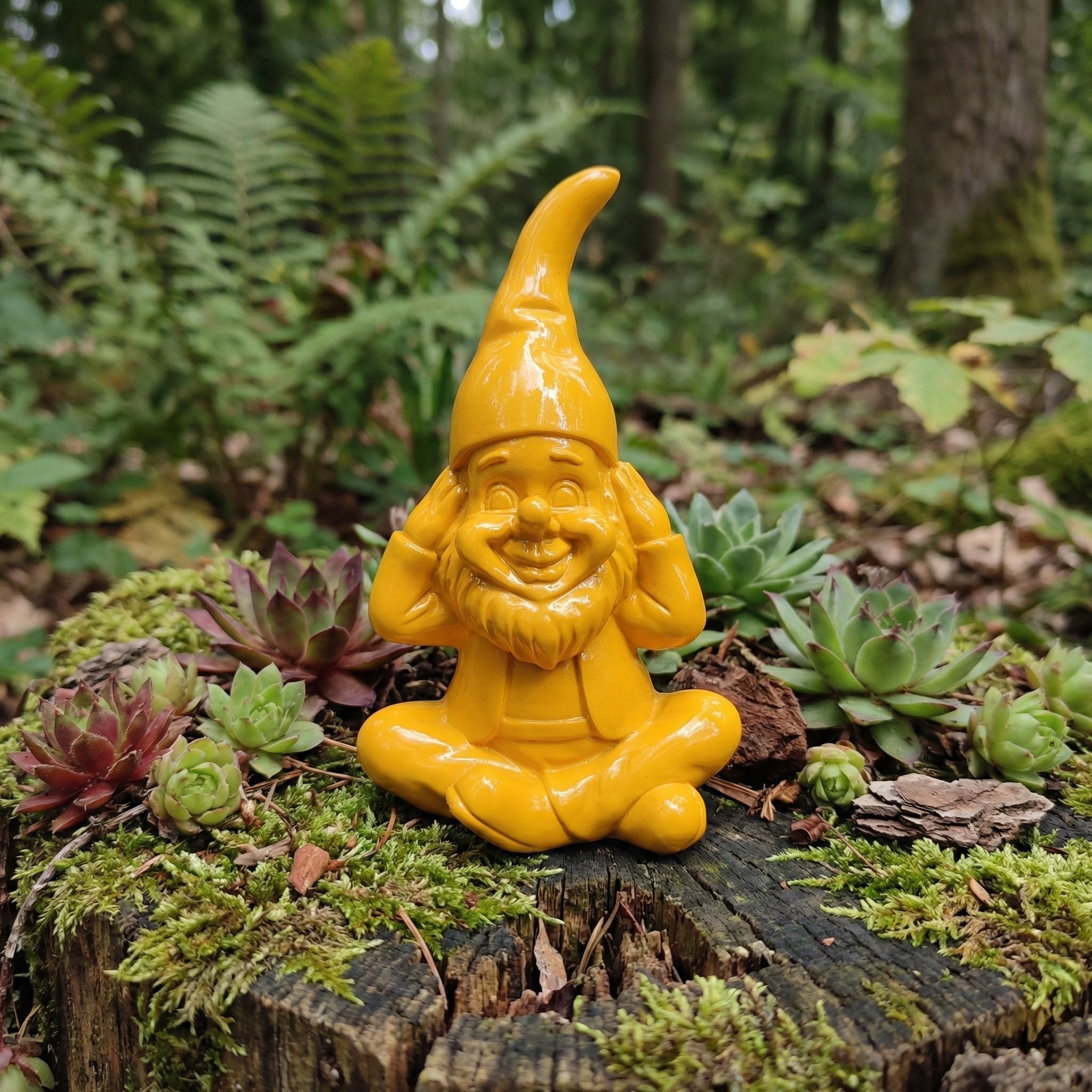 Gartenzwerg nichts hören -GartenPoser- Zwerg Deko in Pastell Hochglanz 2 Größen 6 Farben (EarPoser)