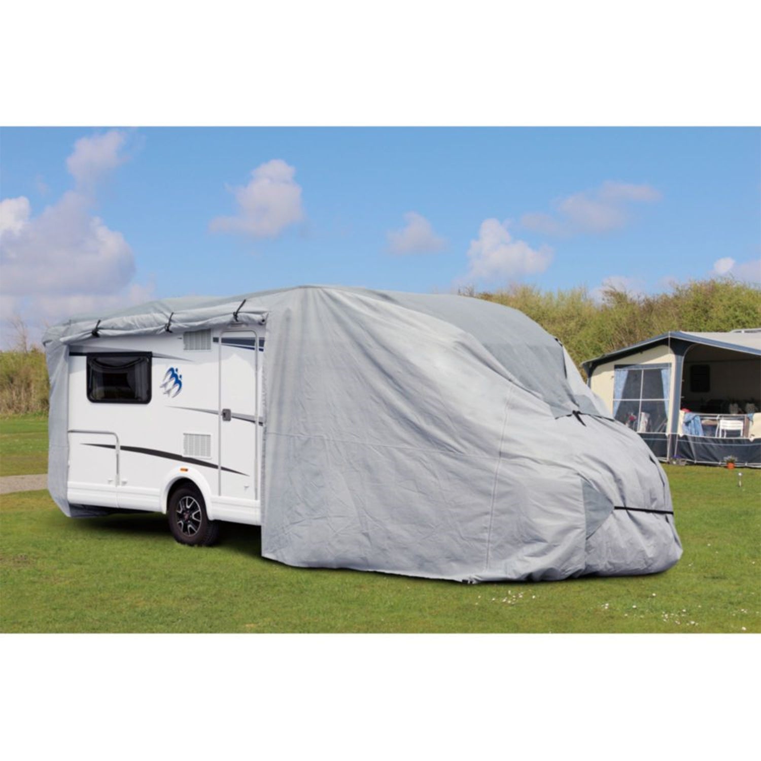 Copertura Protettiva Per Camper Deiwo - Lunghezza 518-579 Cm - Materiale SFS 4 Strati 160g/m²