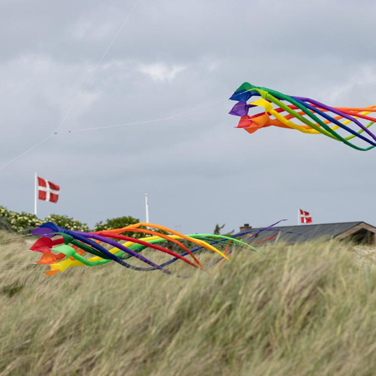 Drachenschwanz HQ Soft Swirl Rainbow 6 m Leinenschmuck Drachenzubehör