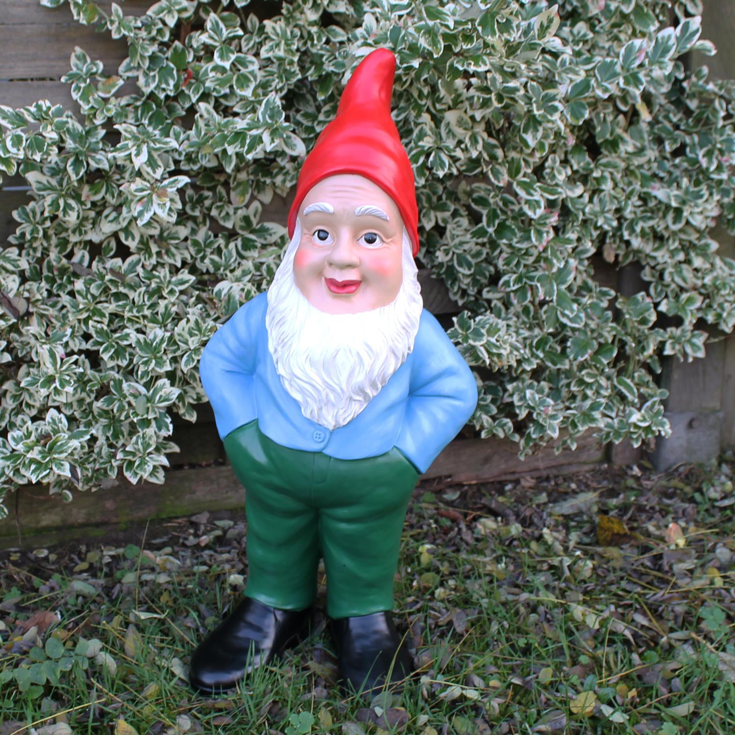 Großer Gartenzwerg Deko Gartenzwerg XL 60 cm Gartenfigur Zwerg handbemalt