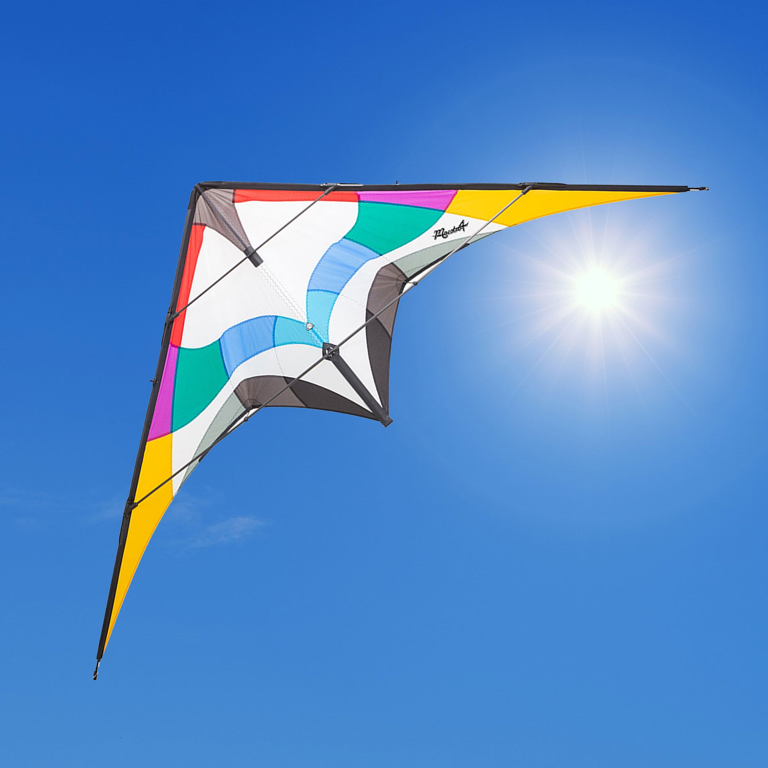 HQ Maestro 4 Lenkdrachen – Freestyle Trickdrachen 220 cm, inkl. Dyneema-Schnüre & Lenkschlaufen