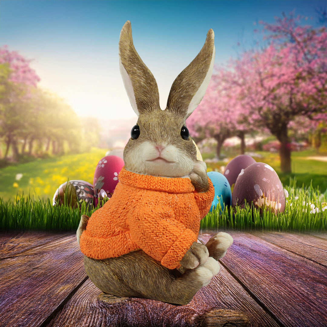Dekohasen mit Pullover Osterhase Deko klein Deko Hasen für den Garten versch. Farben