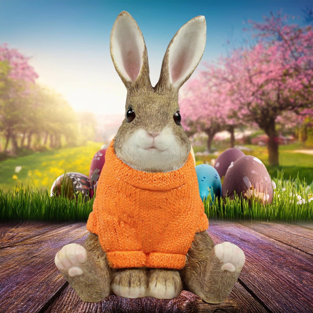 Dekohasen mit Pullover Osterhase Deko klein Deko Hasen für den Garten versch. Farben