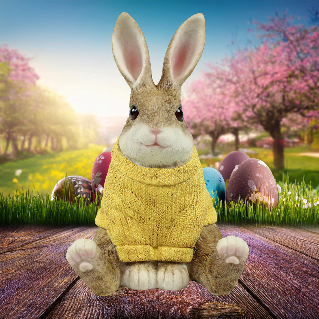 Dekohasen mit Pullover Osterhase Deko klein Deko Hasen für den Garten versch. Farben