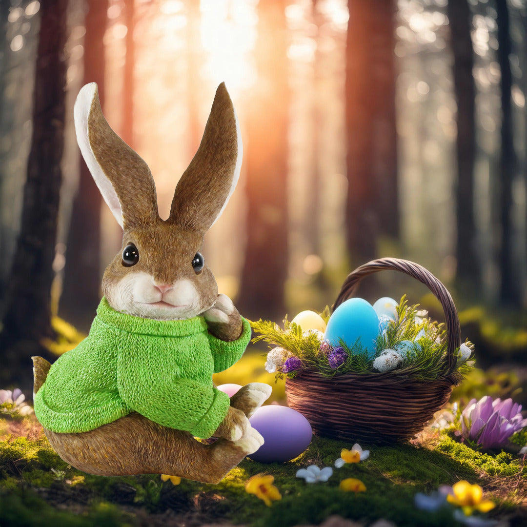 Dekohasen XL mit Pullover Osterhase Deko groß Deko Hasen für den Garten versch. Farben