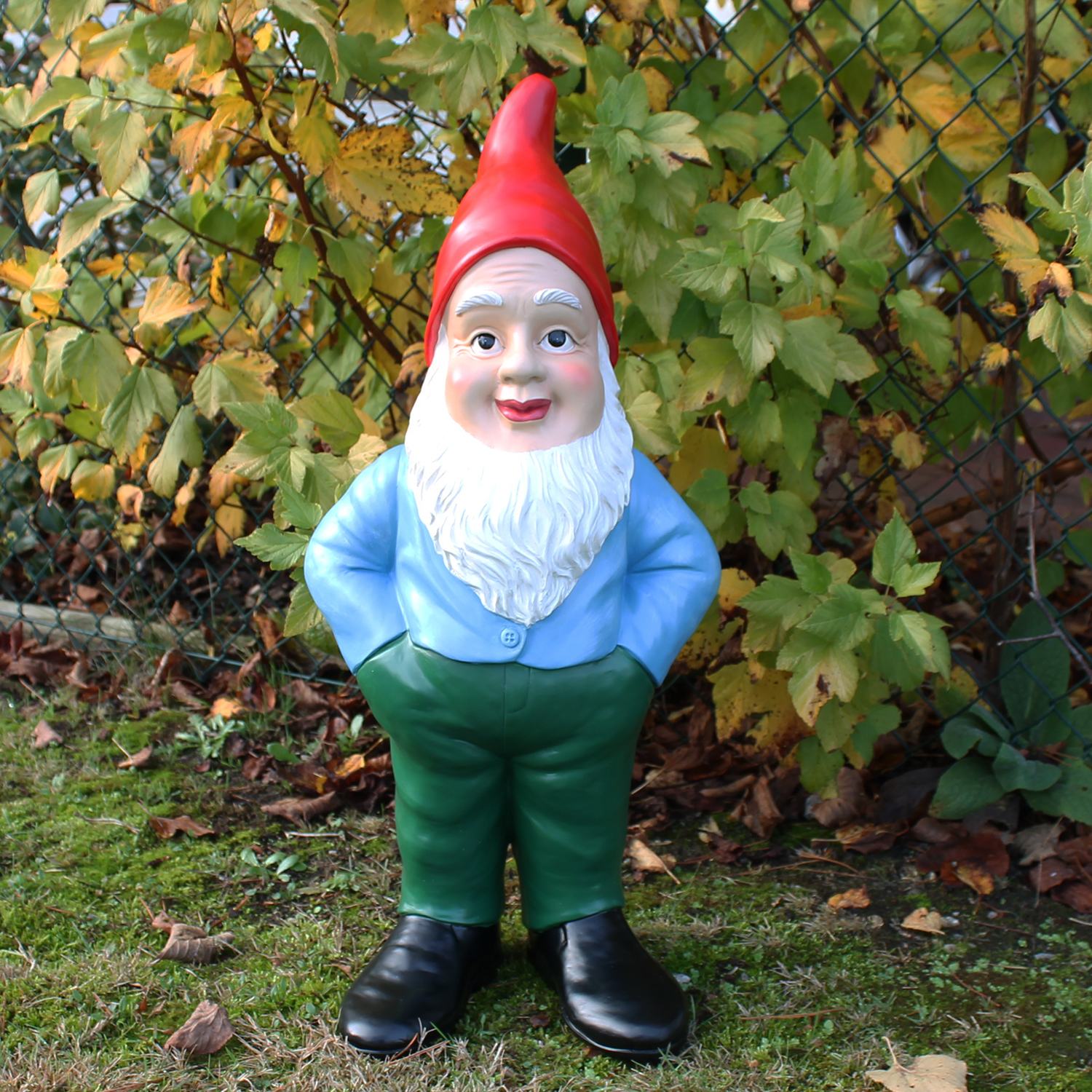 Großer Gartenzwerg Deko Gartenzwerg XL 60 cm Gartenfigur Zwerg handbemalt