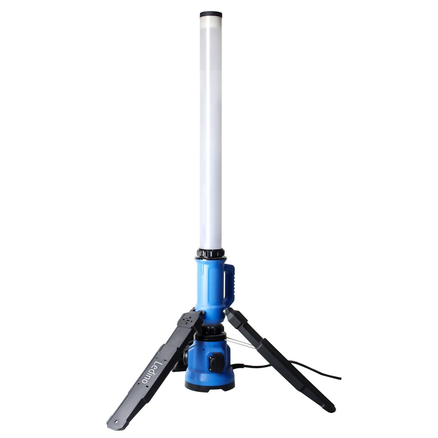 Ledino LED Lichtsäule Rath 90S – 8100 lm Baustrahler mit Steckdosen & Rundumlicht