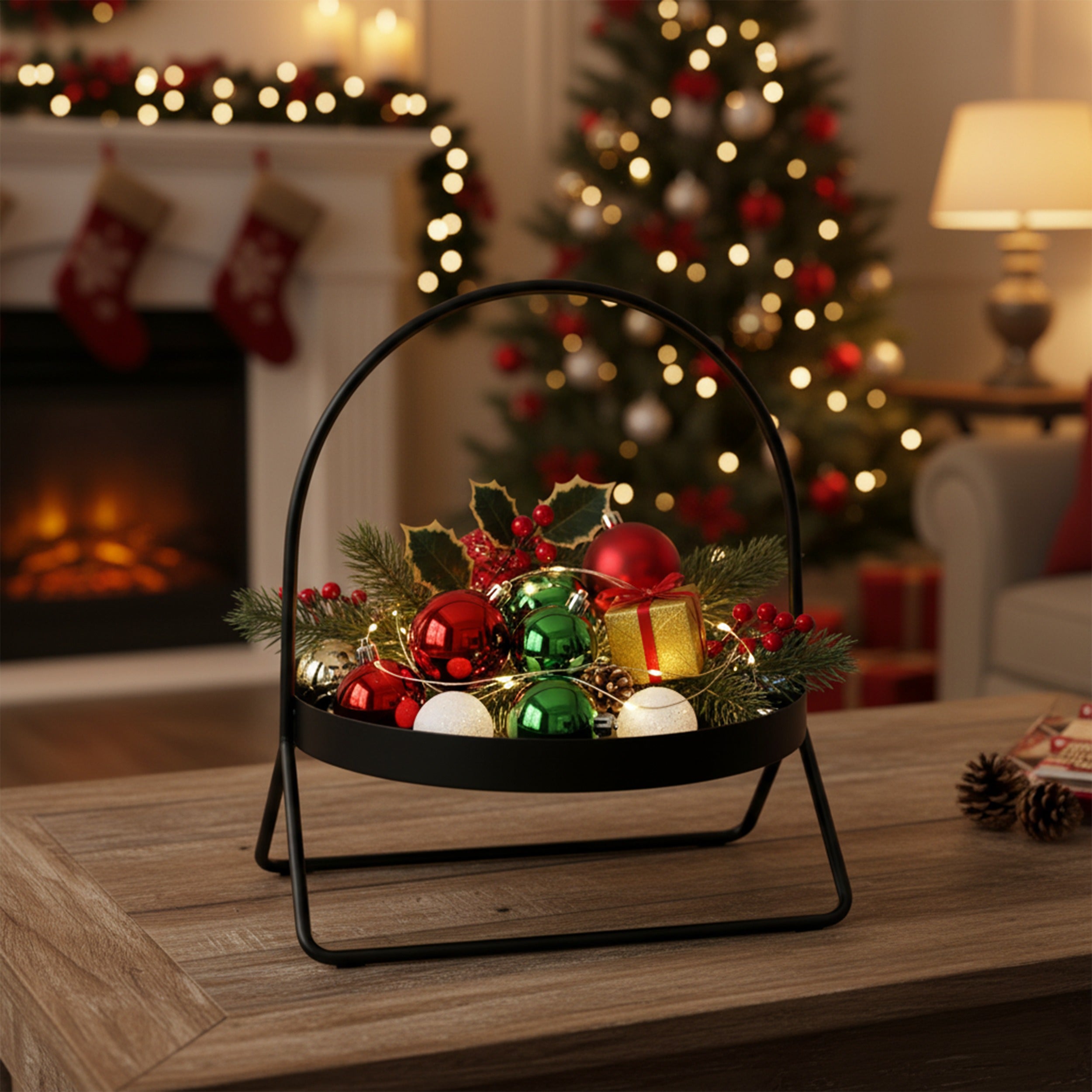 Deko Metallständer mit Schale – Dekoteller mit Fuß als Obstteller, klein oder groß