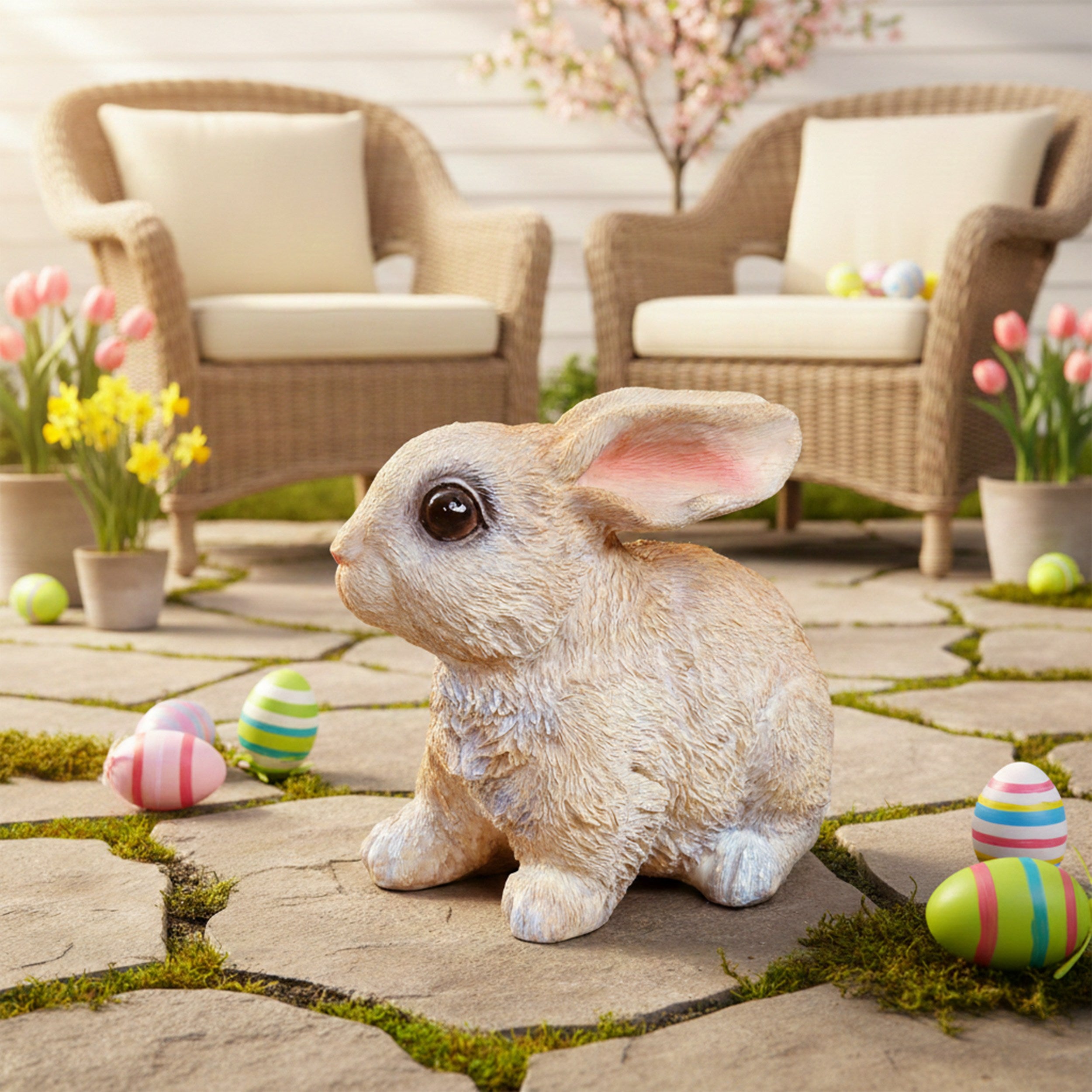 Hasenfigur Hasenfamilie – Deko Hase als Osterdeko Hase für Garten & Zuhause, Kind Mutter Vater