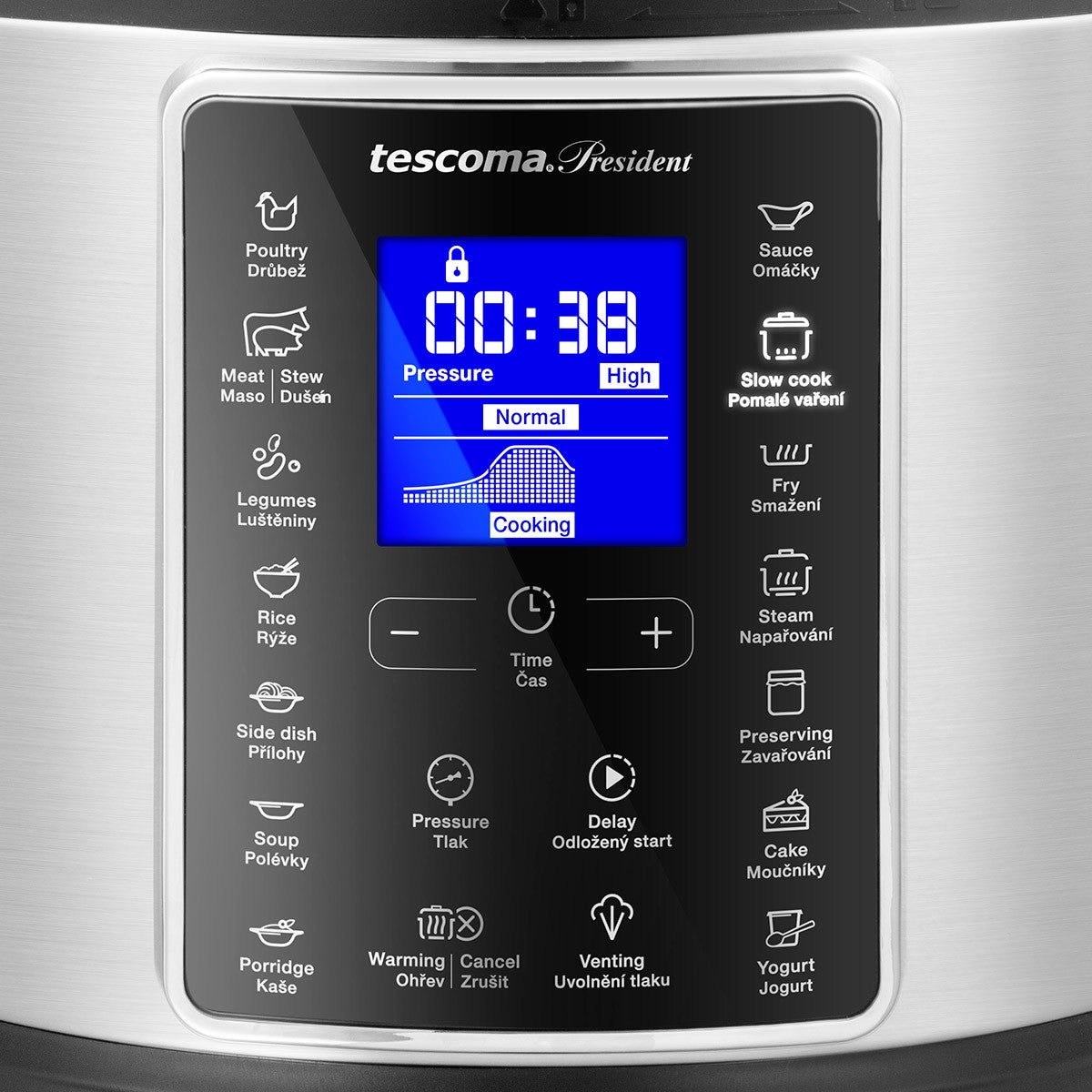 Tescoma Elektrischer Multi-Schnellkochtopf PRESIDENT 5,5 l – smarter Multikocher