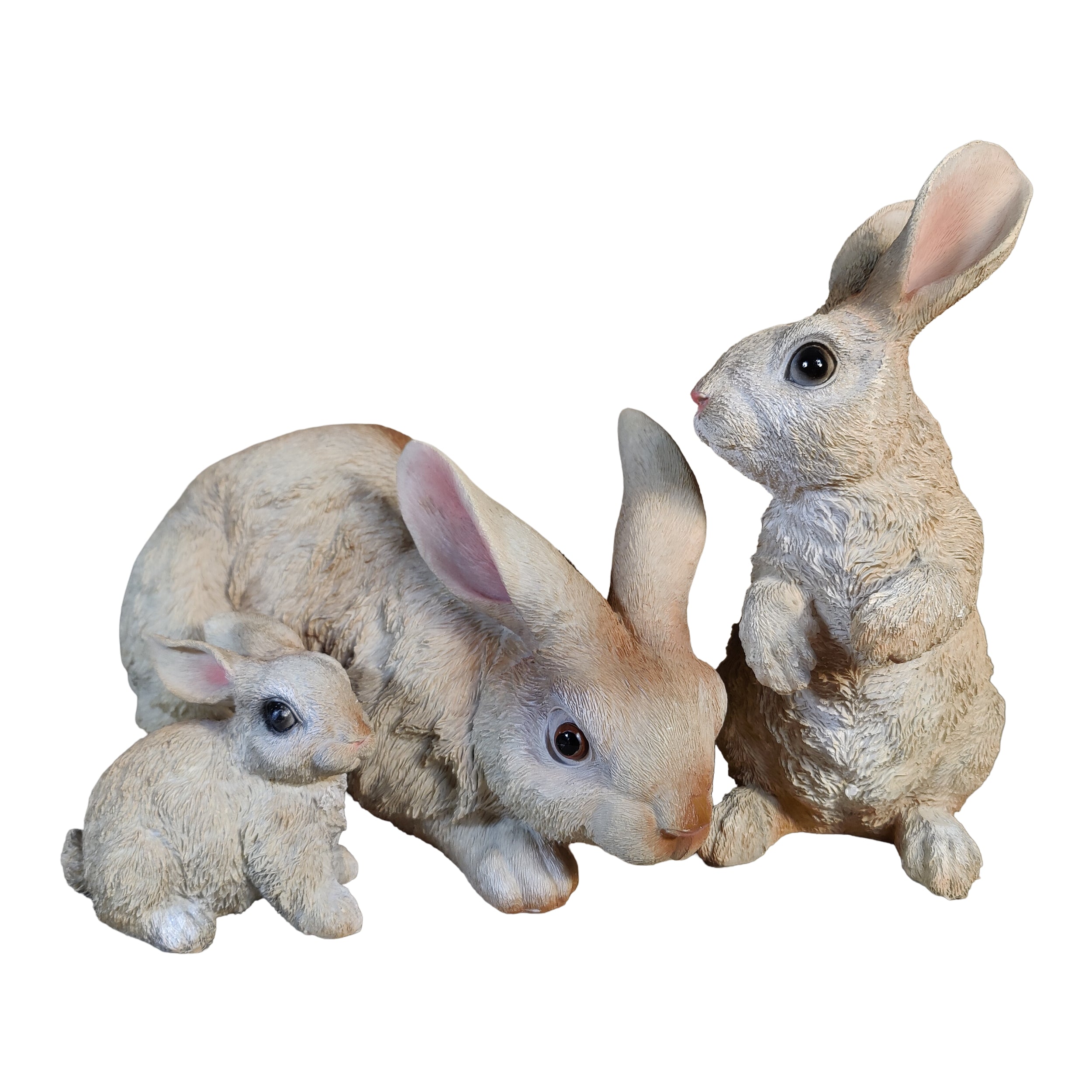 Hasenfigur Hasenfamilie – Deko Hase als Osterdeko Hase für Garten & Zuhause, Kind Mutter Vater