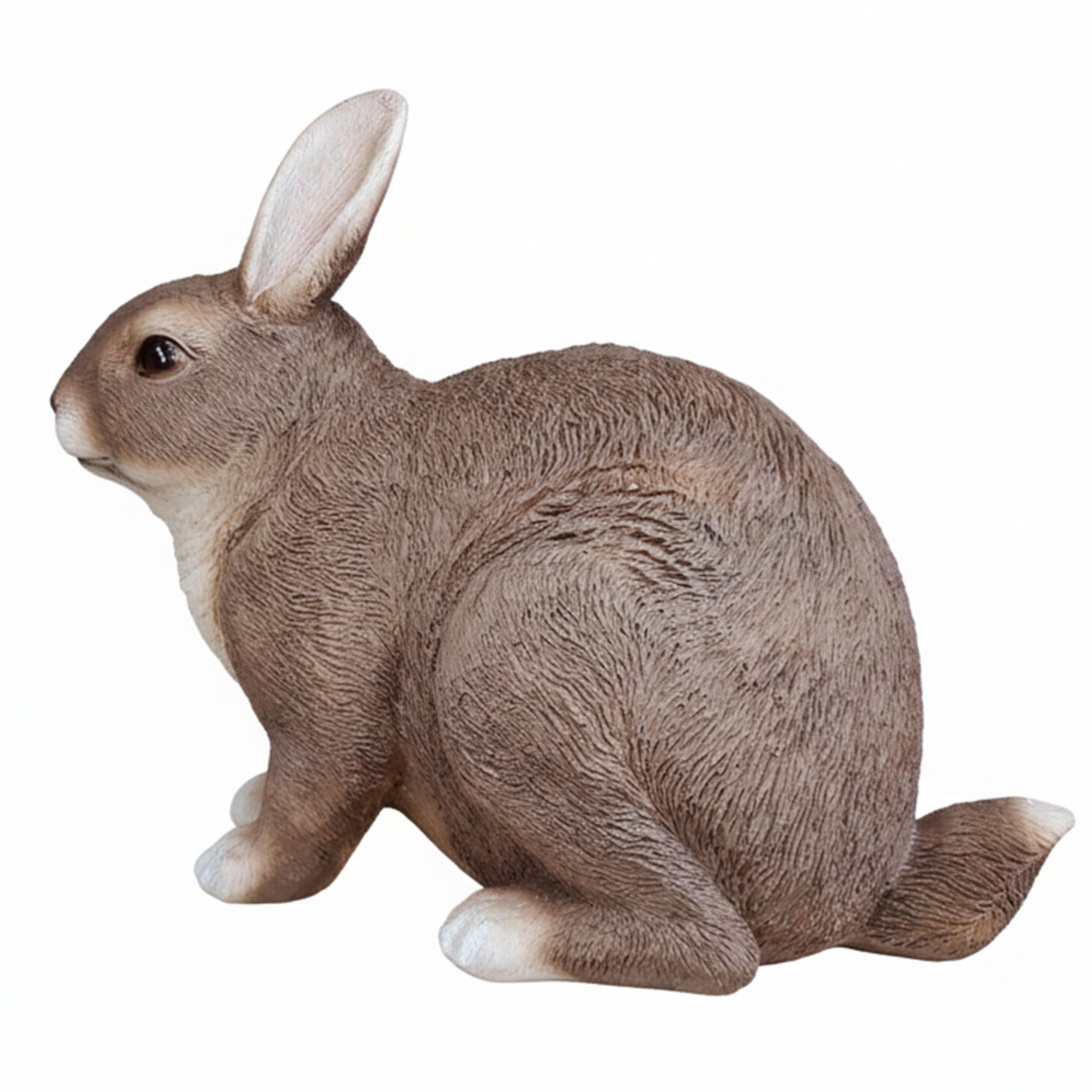 Gartenfigur Hase realistische Hasenfigur als Deko Hase – Osterhase als Deko für Ostern zu Hause und Garten