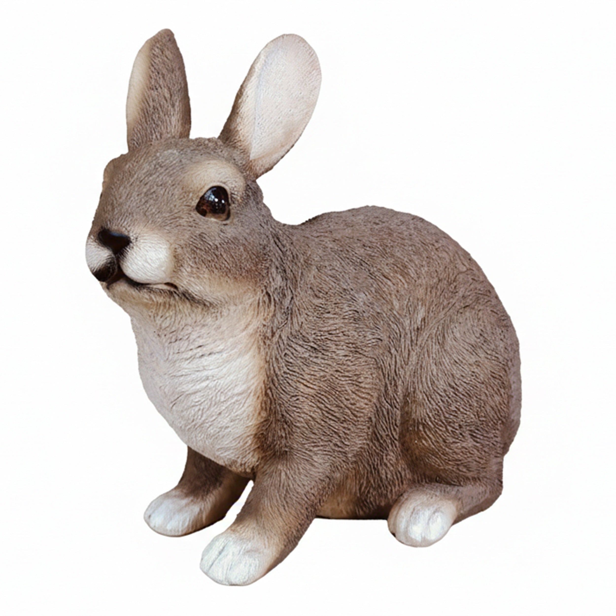 Gartenfigur Hase realistische Hasenfigur als Deko Hase – Osterhase als Deko für Ostern zu Hause und Garten