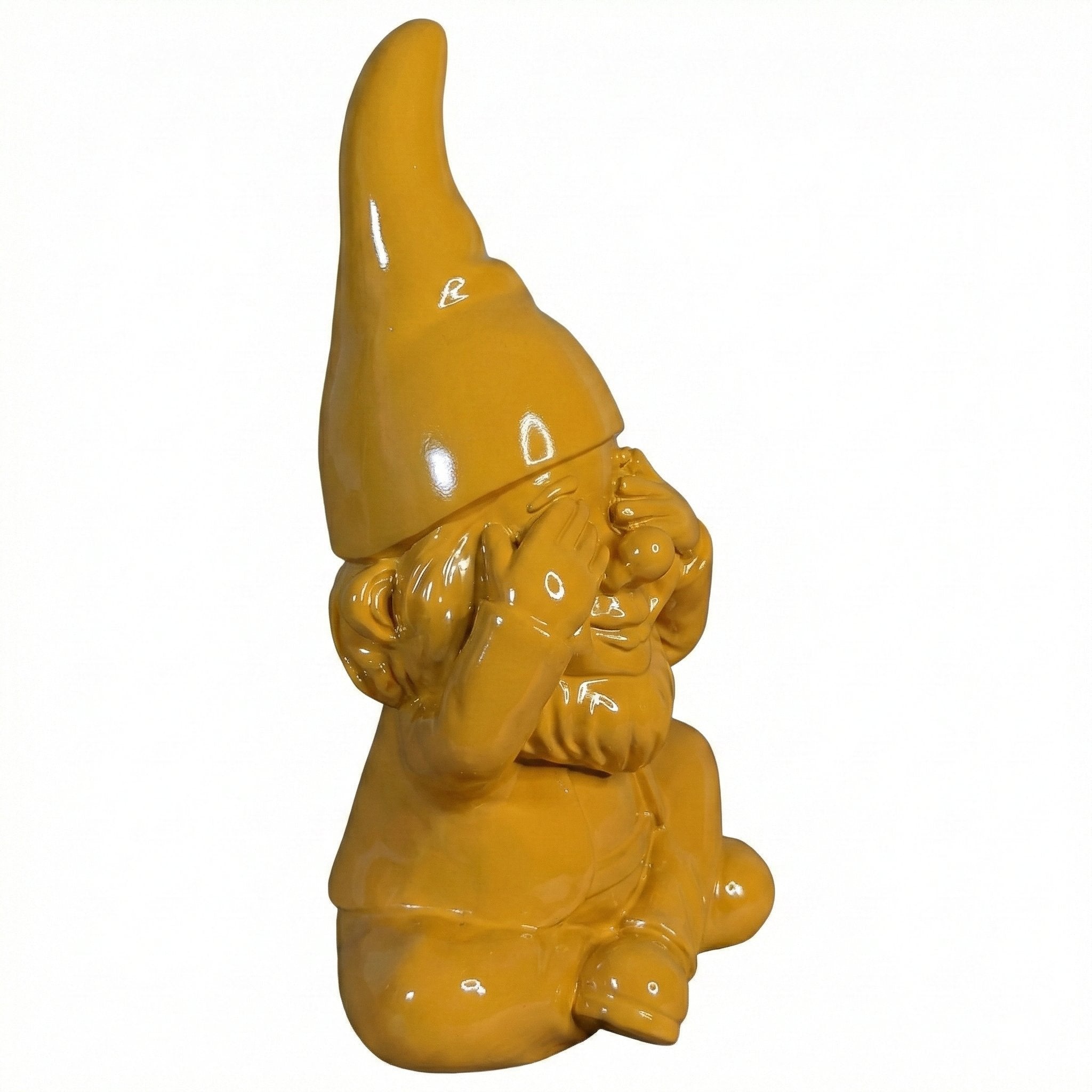 Gartenzwerg nichts sehen -GartenPoser- Zwerg Deko in Pastell Hochglanz 2 Größen 6 Farben (BlindPoser)