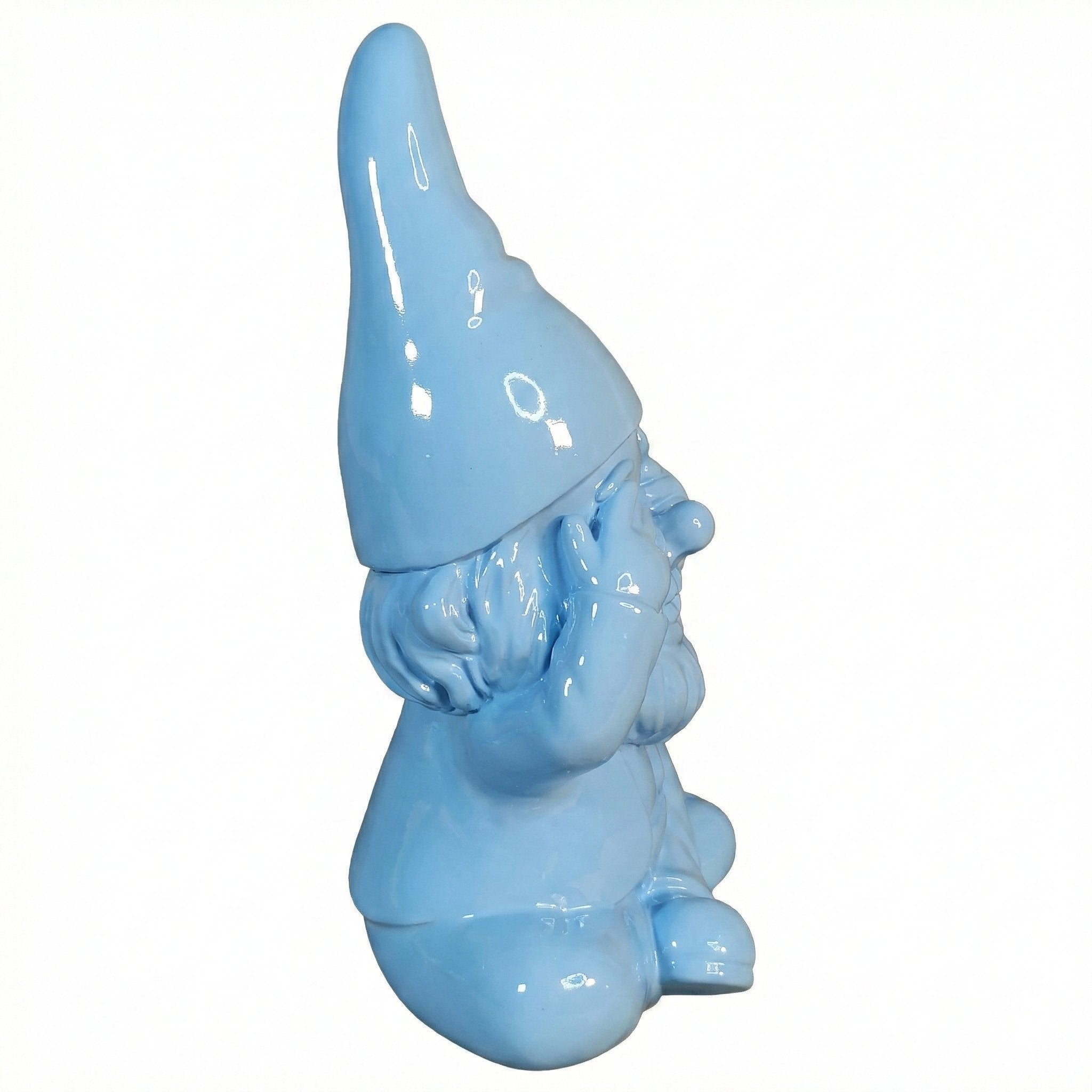 Gartenzwerg nichts sehen -GartenPoser- Zwerg Deko in Pastell Hochglanz 2 Größen 6 Farben (BlindPoser)