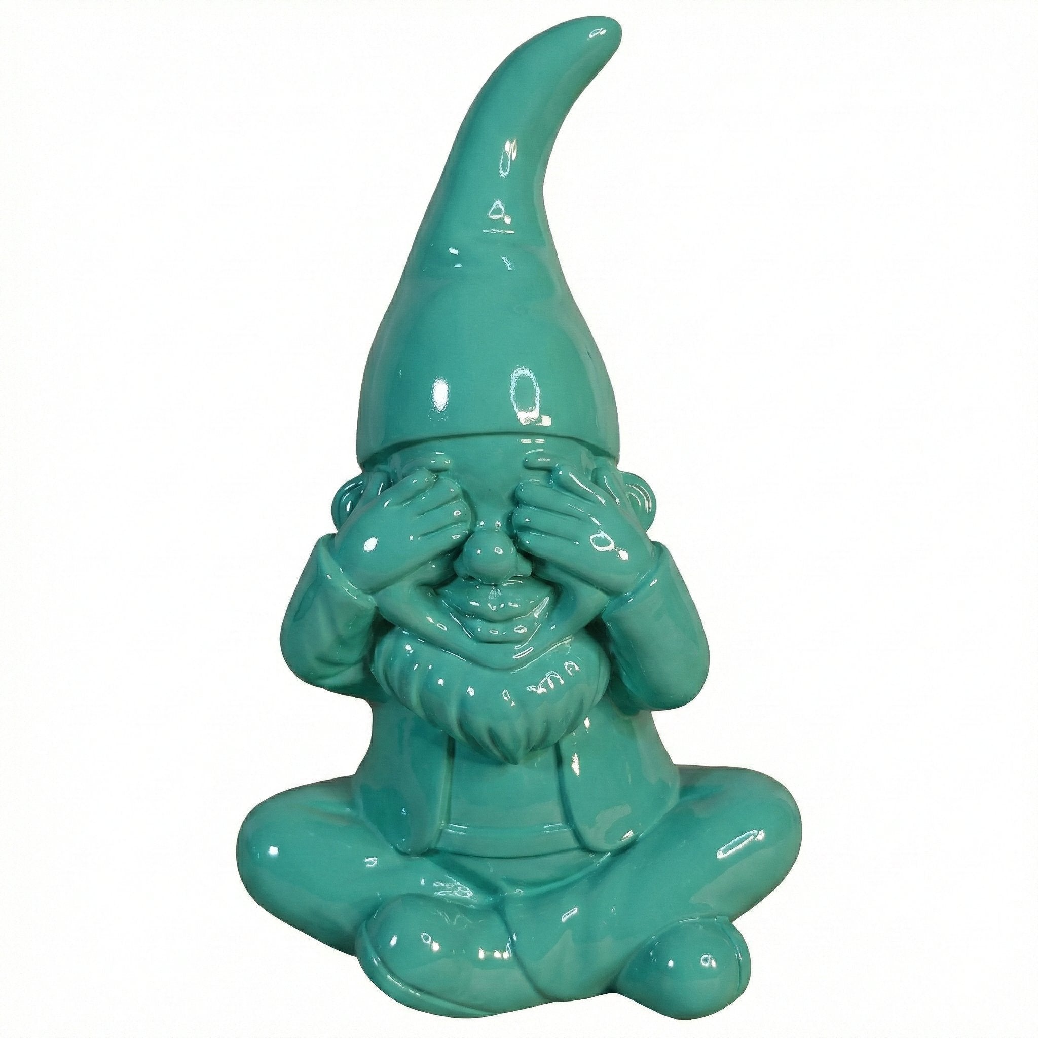 Gartenzwerg nichts sehen -GartenPoser- Zwerg Deko in Pastell Hochglanz 2 Größen 6 Farben (BlindPoser)