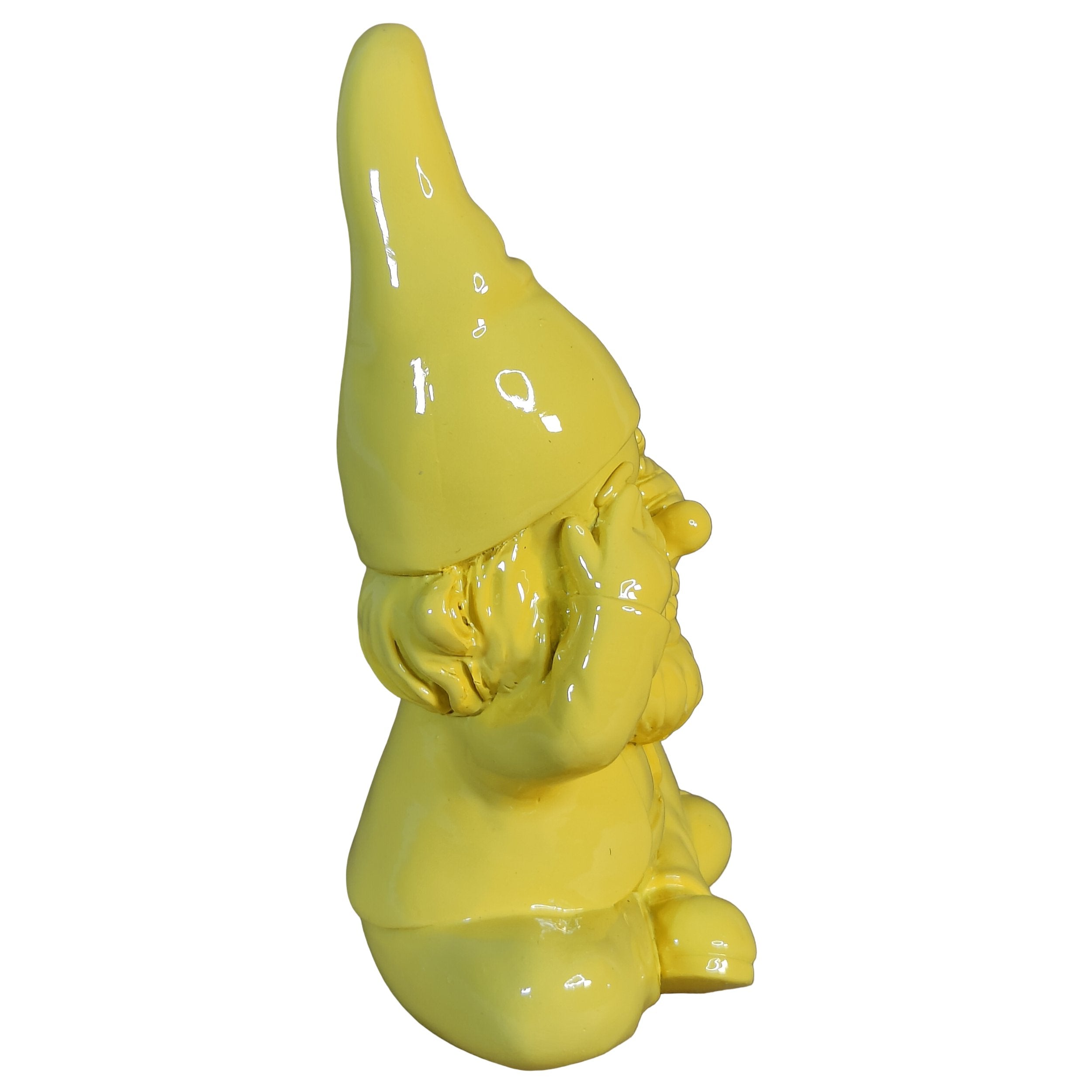 Gartenzwerg nichts sehen -GartenPoser- Zwerg Deko in Pastell Hochglanz 2 Größen 6 Farben (BlindPoser)