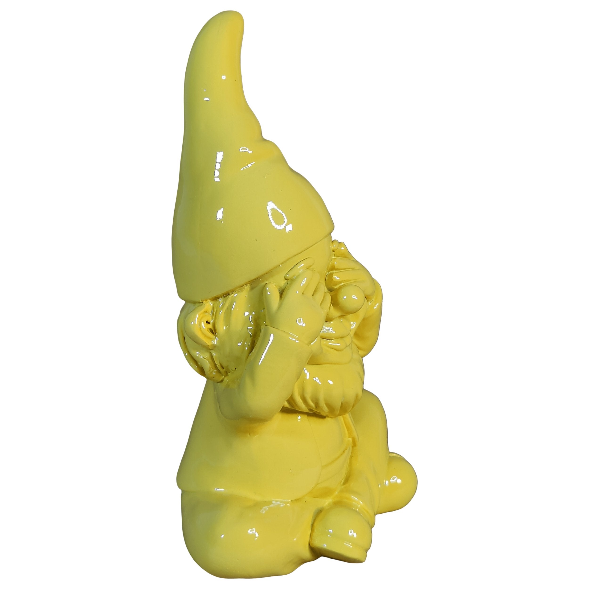 Gartenzwerg nichts sehen -GartenPoser- Zwerg Deko in Pastell Hochglanz 2 Größen 6 Farben (BlindPoser)