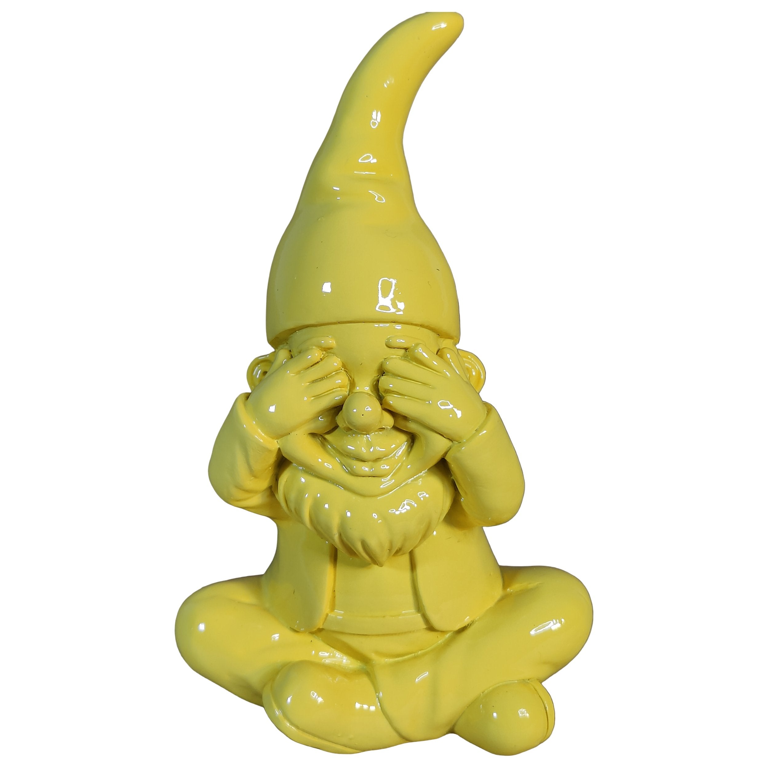 Gartenzwerg nichts sehen -GartenPoser- Zwerg Deko in Pastell Hochglanz 2 Größen 6 Farben (BlindPoser)