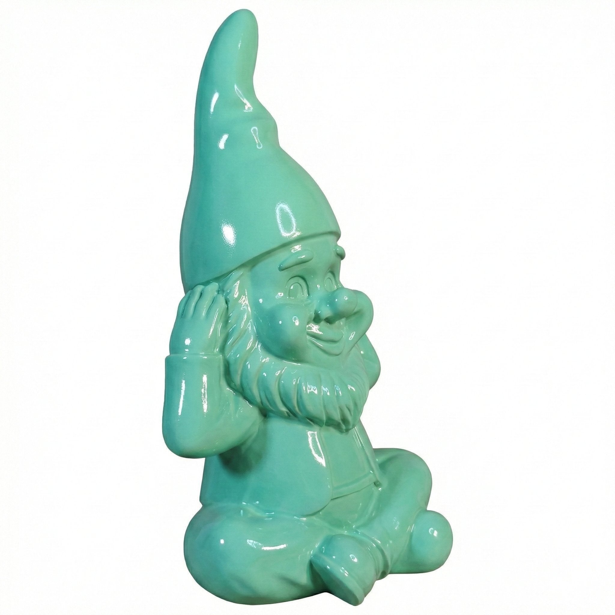 Gartenzwerg nichts hören -GartenPoser- Zwerg Deko in Pastell Hochglanz 2 Größen 6 Farben (EarPoser)