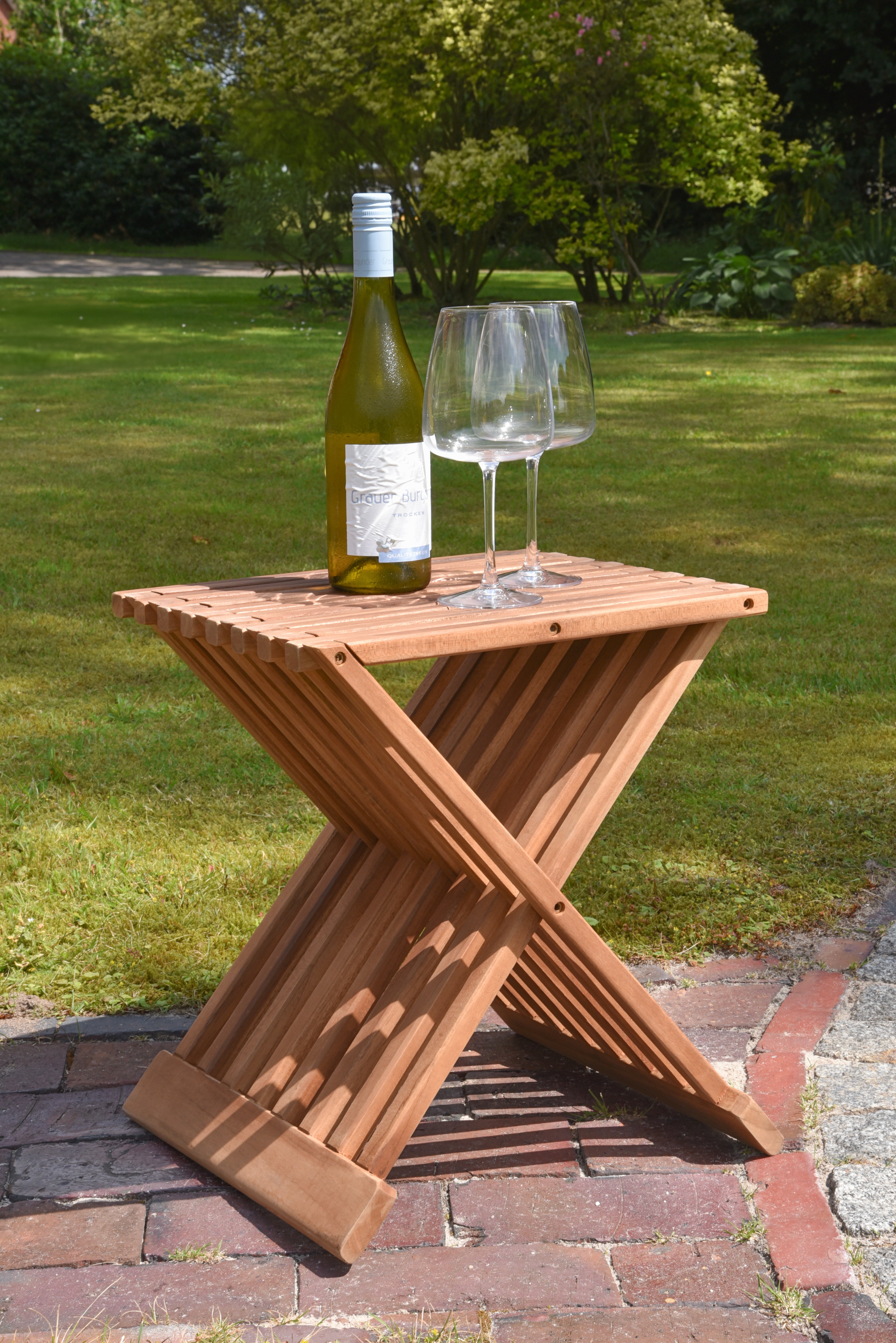 Hocker FANI Beistelltisch Gartenhocker Teakholz Garden Pleasure