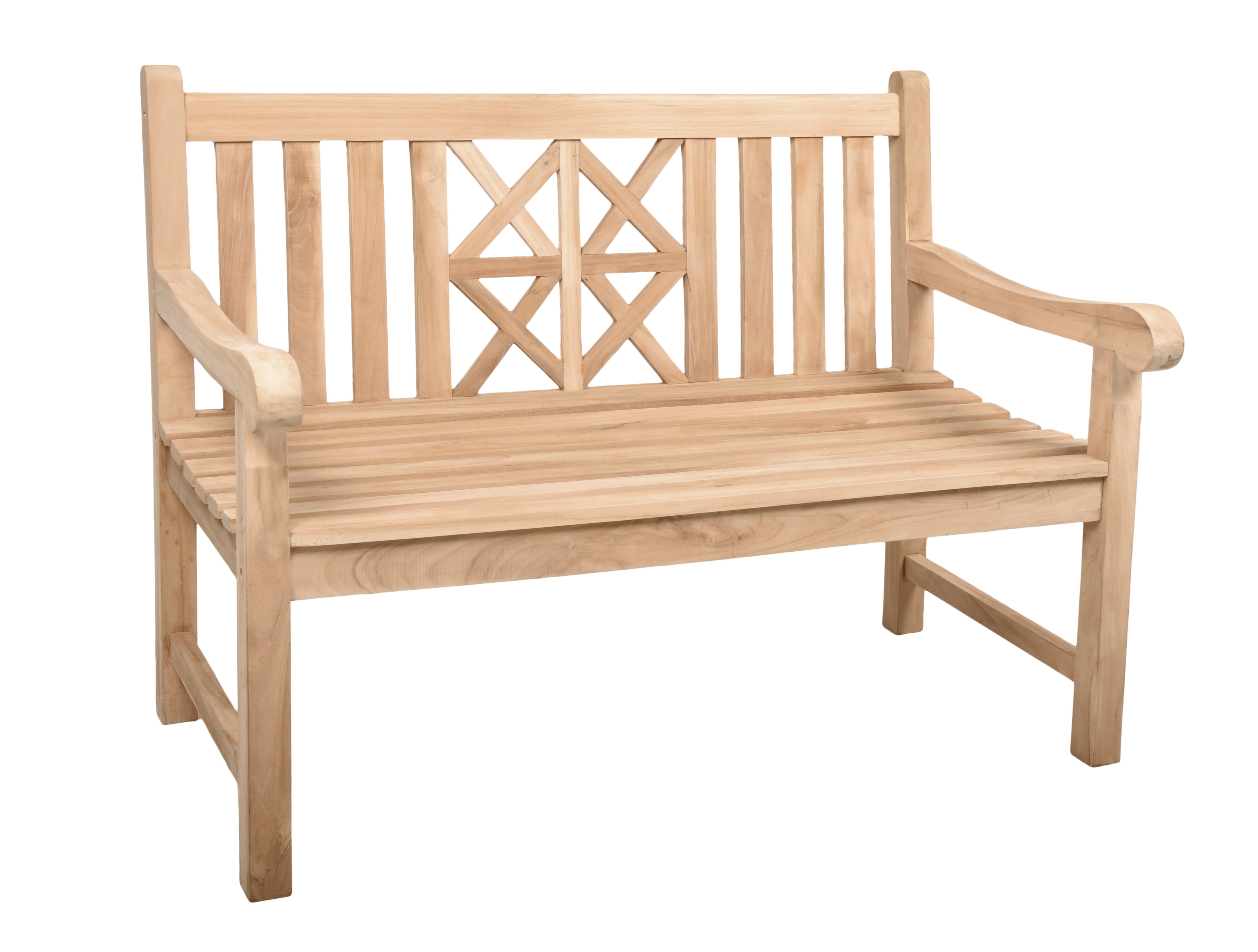 Bank PANTAR Gartenbank Sitzbank Teakholz Garden Pleasure 2-Sitzer