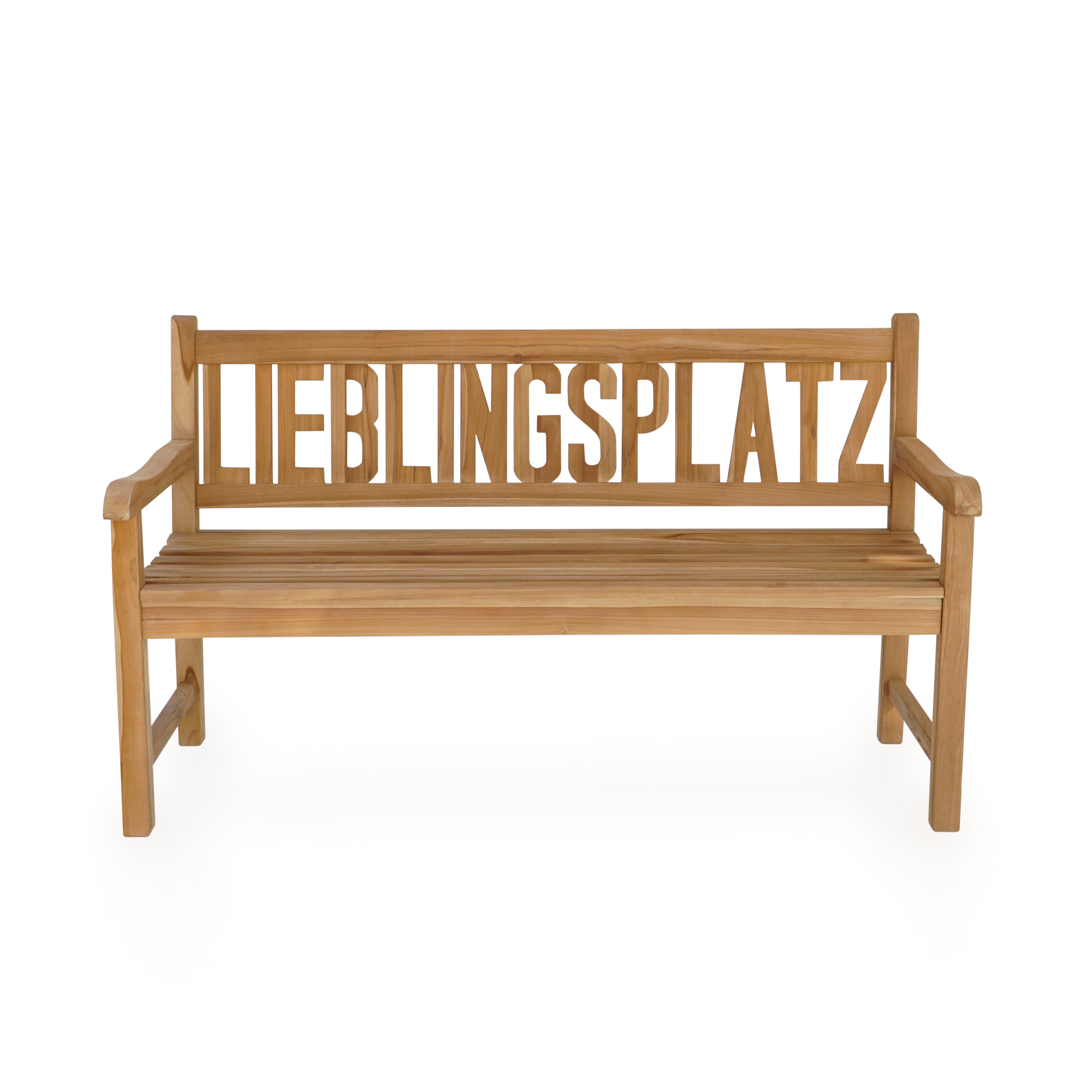 Bank LIEBLINGSPLATZ Gartenbank Sitzbank Teakholz Garden Pleasure 3-Sitzer