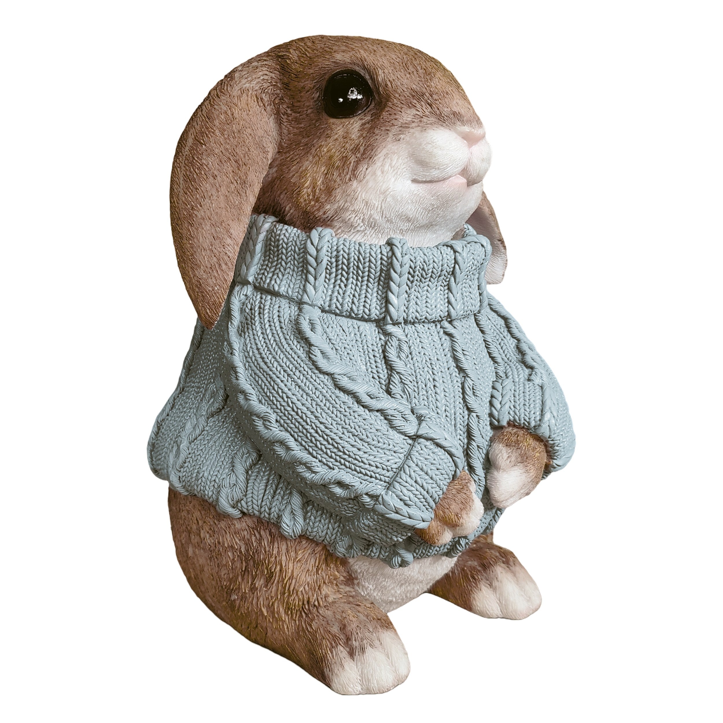 Deko Hase XL im Pullover groß – Deko Osterhase Hasenfigur sitzend, Osterdeko & Gartenfigur in versch. Farben