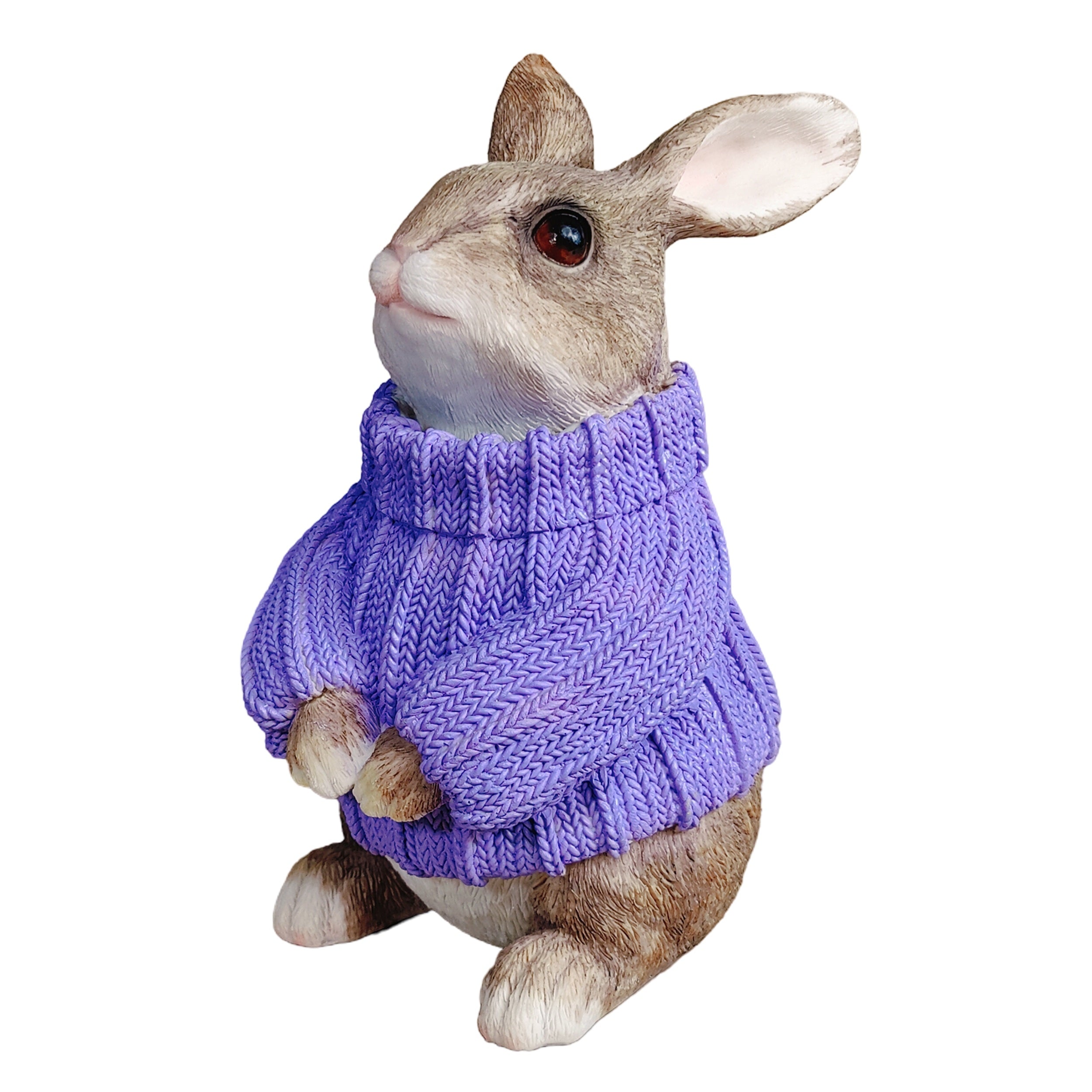 Deko Hase XL im Pullover groß – Deko Osterhase Hasenfigur sitzend, Osterdeko & Gartenfigur in versch. Farben