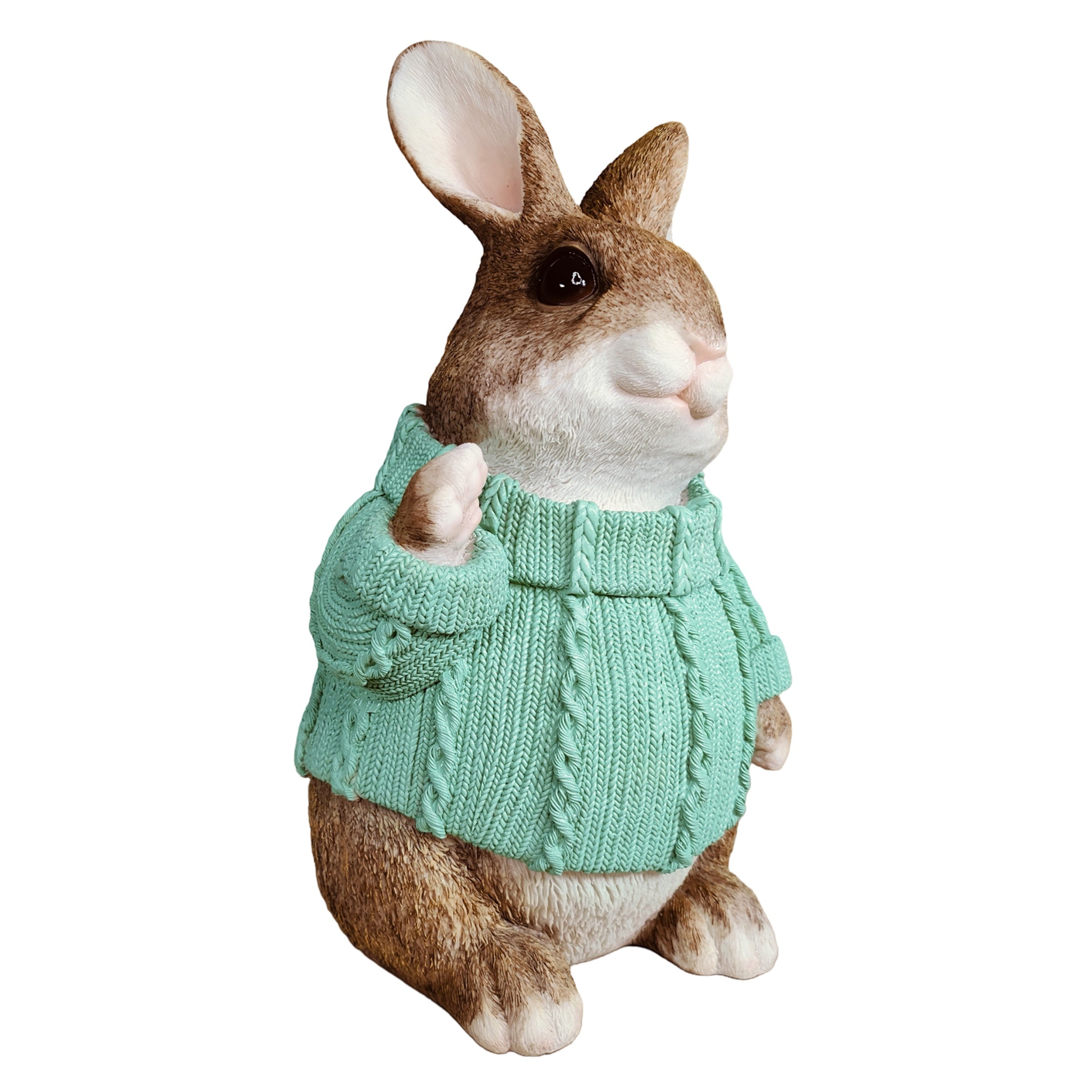 Deko Hase XL im Pullover groß – Deko Osterhase Hasenfigur sitzend, Osterdeko & Gartenfigur in versch. Farben
