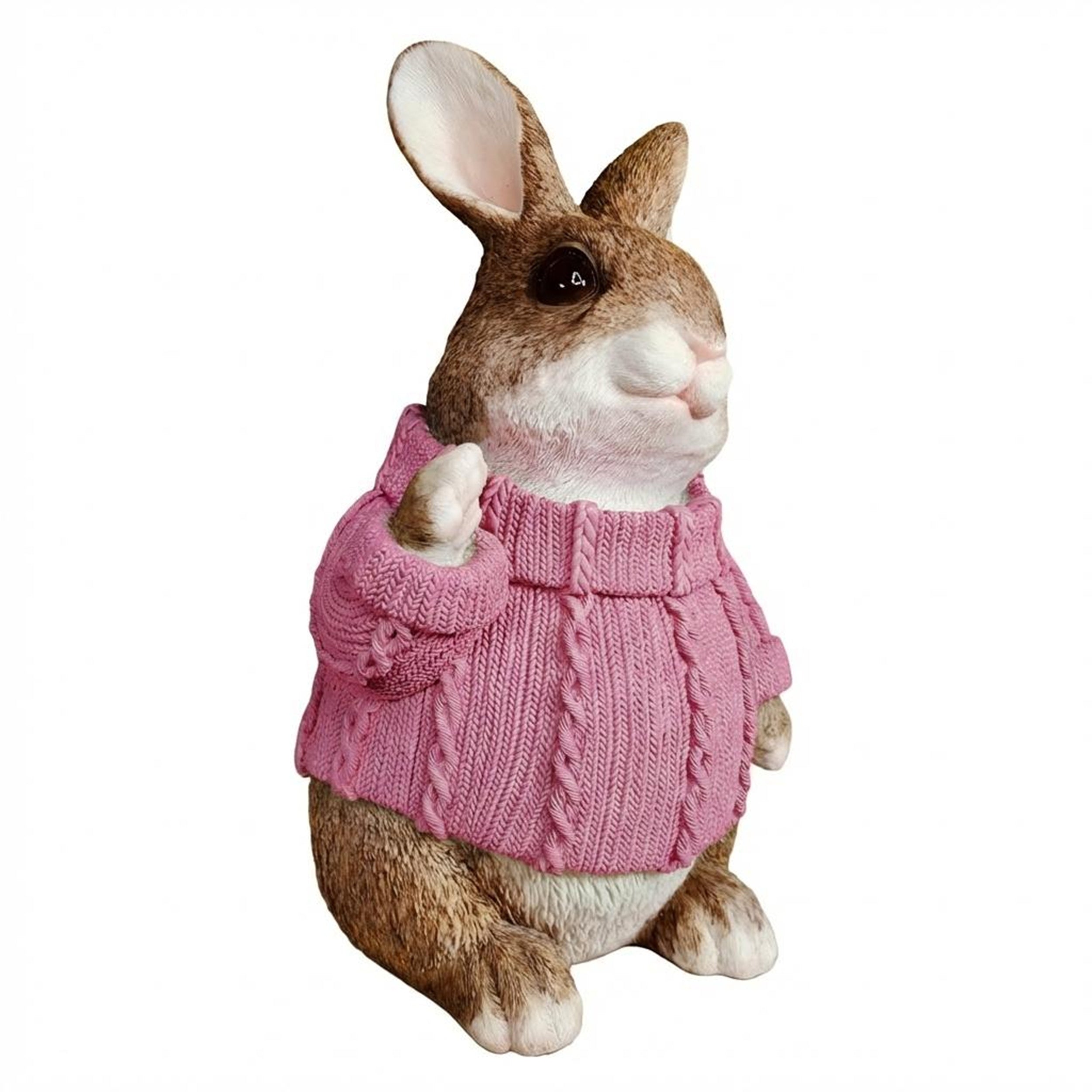 Deko Hase XL im Pullover groß – Deko Osterhase Hasenfigur sitzend, Osterdeko & Gartenfigur in versch. Farben