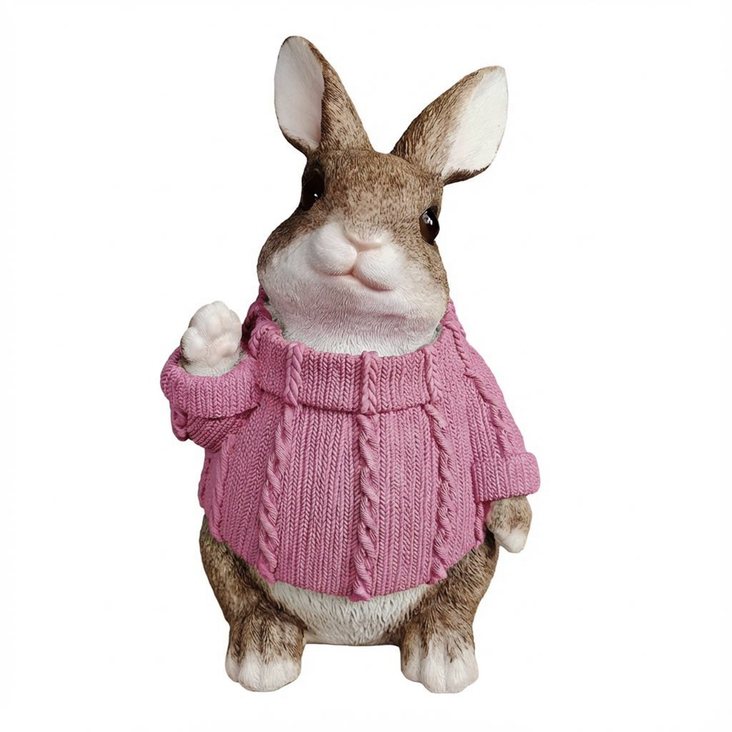 Deko Hase XL im Pullover groß – Deko Osterhase Hasenfigur sitzend, Osterdeko & Gartenfigur in versch. Farben
