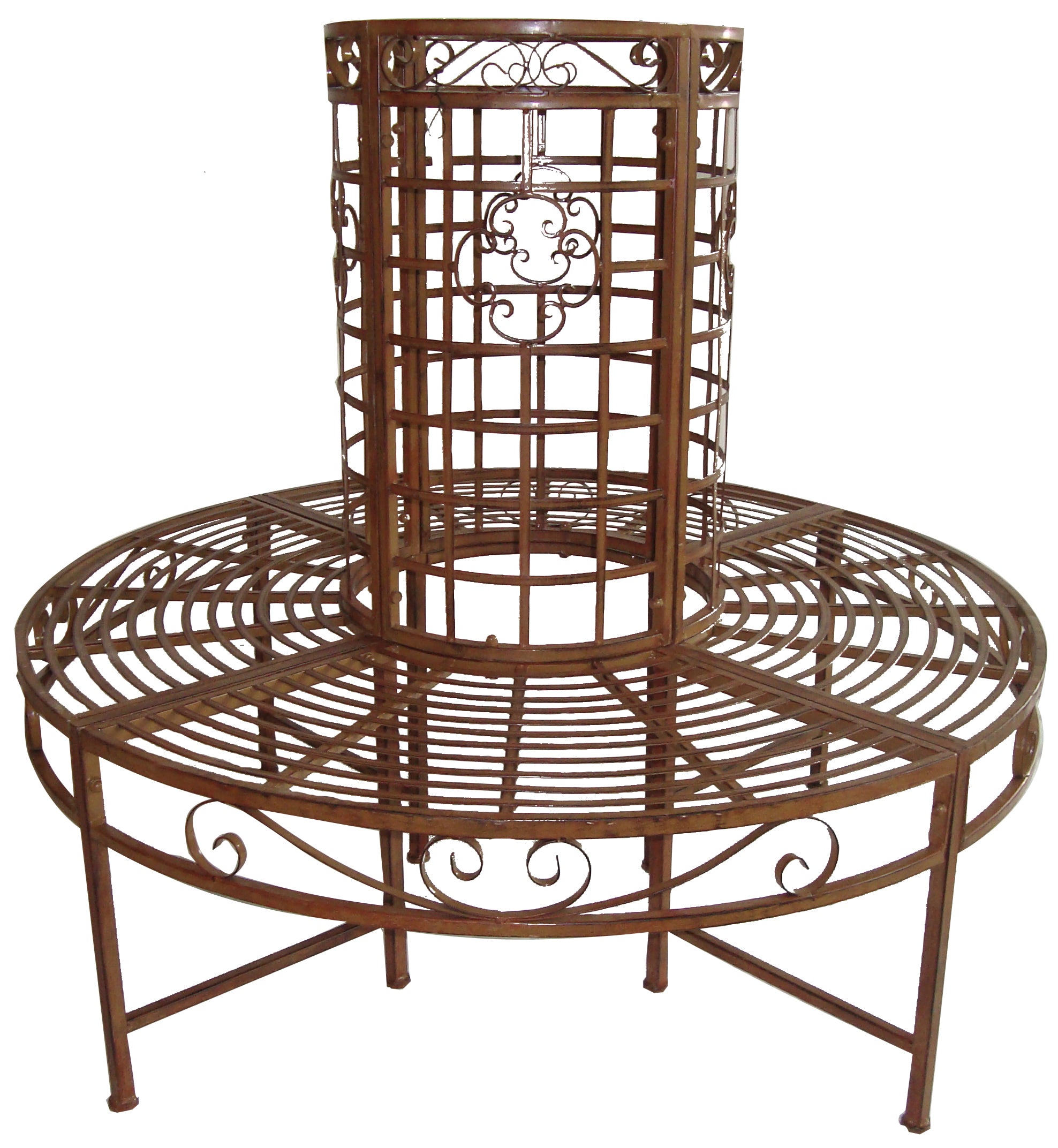 Baumbank LARISSA Rundbank Gartenbank Garden Pleasure robust langlebig komfortabel Outdoor pulverbeschichtet