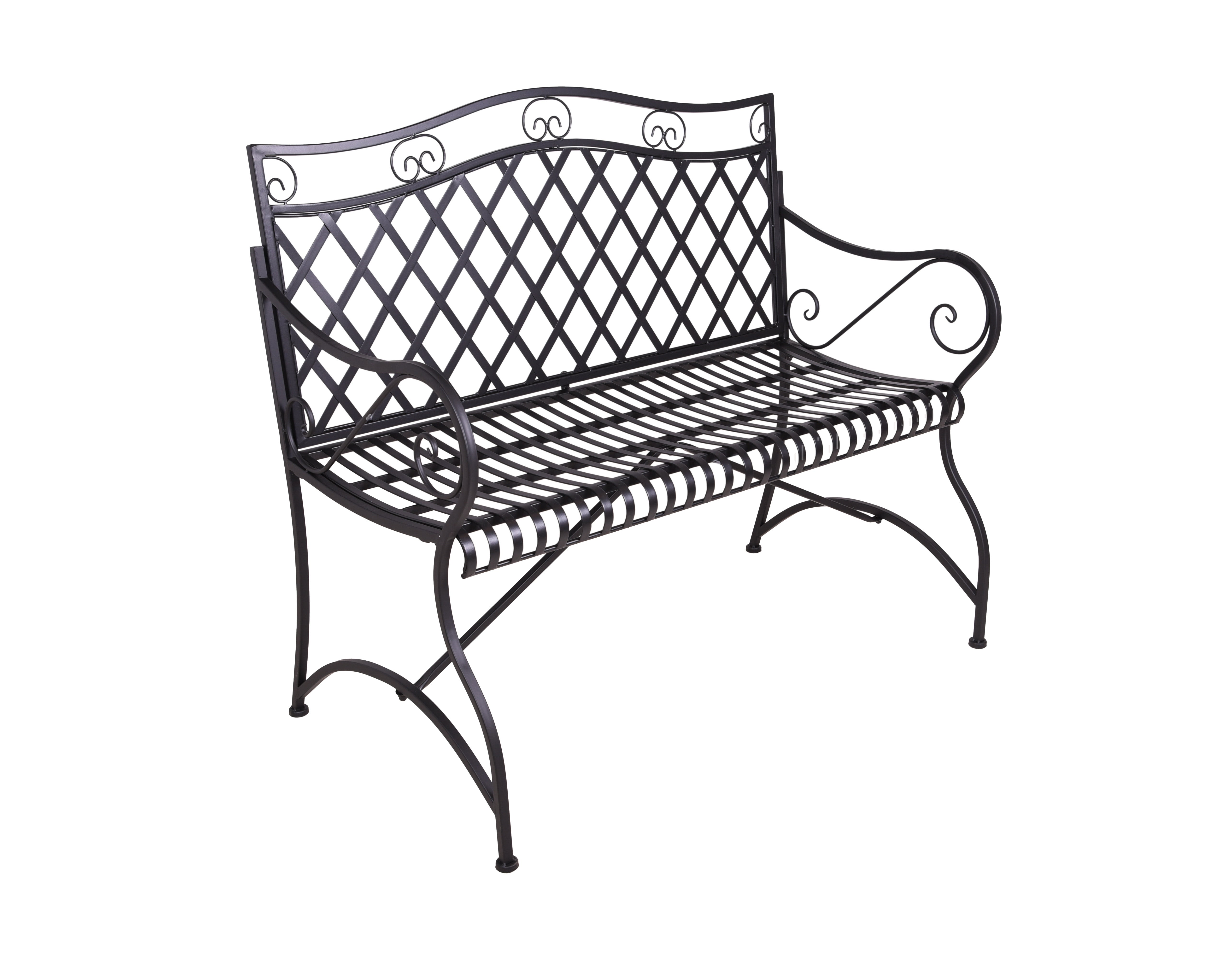 Gartenbank PORAK 2-Sitzer Parkbank Garden Pleasure elegant robust komfortabel Outdoor mit Armlehnen