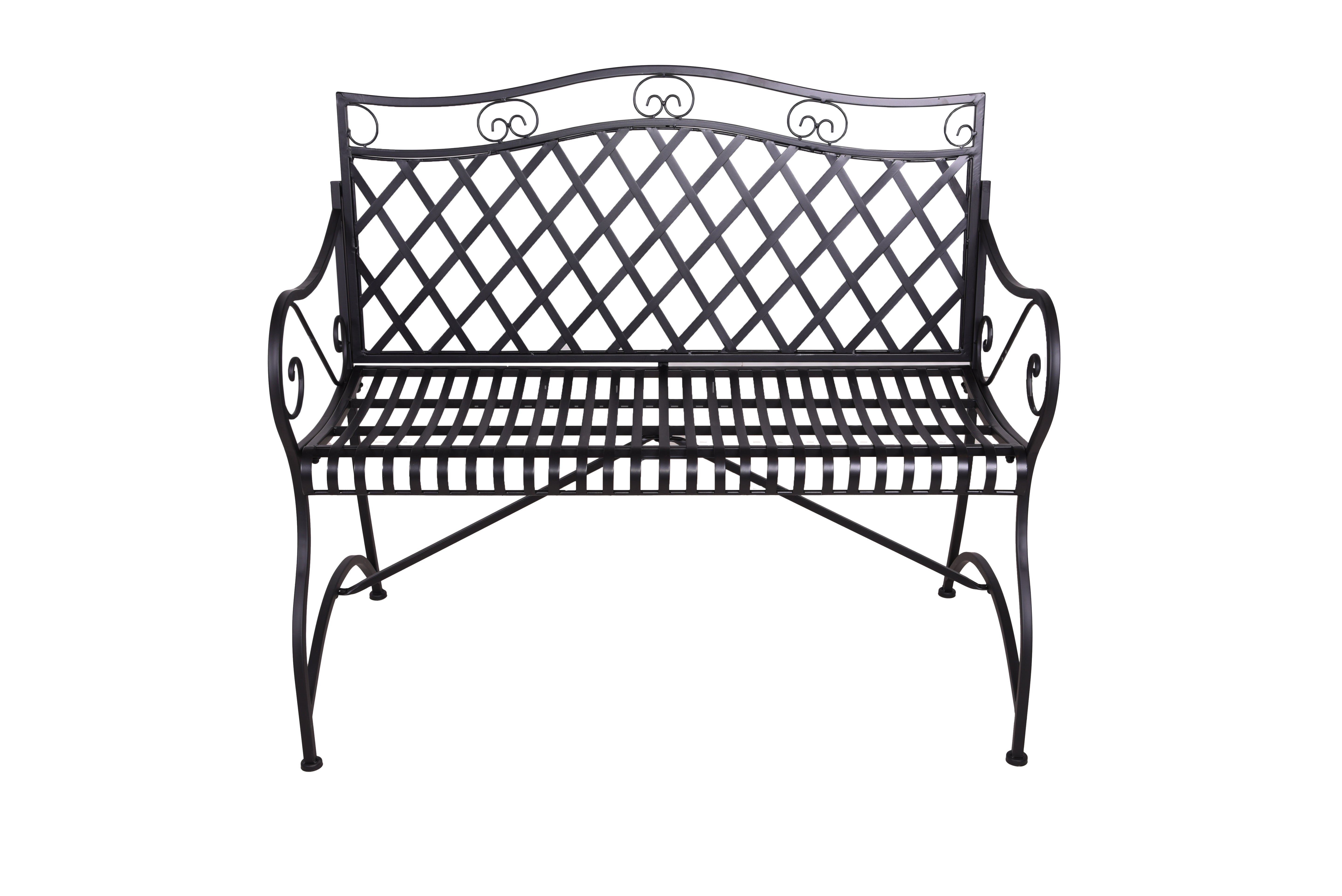 Gartenbank PORAK 2-Sitzer Parkbank Garden Pleasure elegant robust komfortabel Outdoor mit Armlehnen