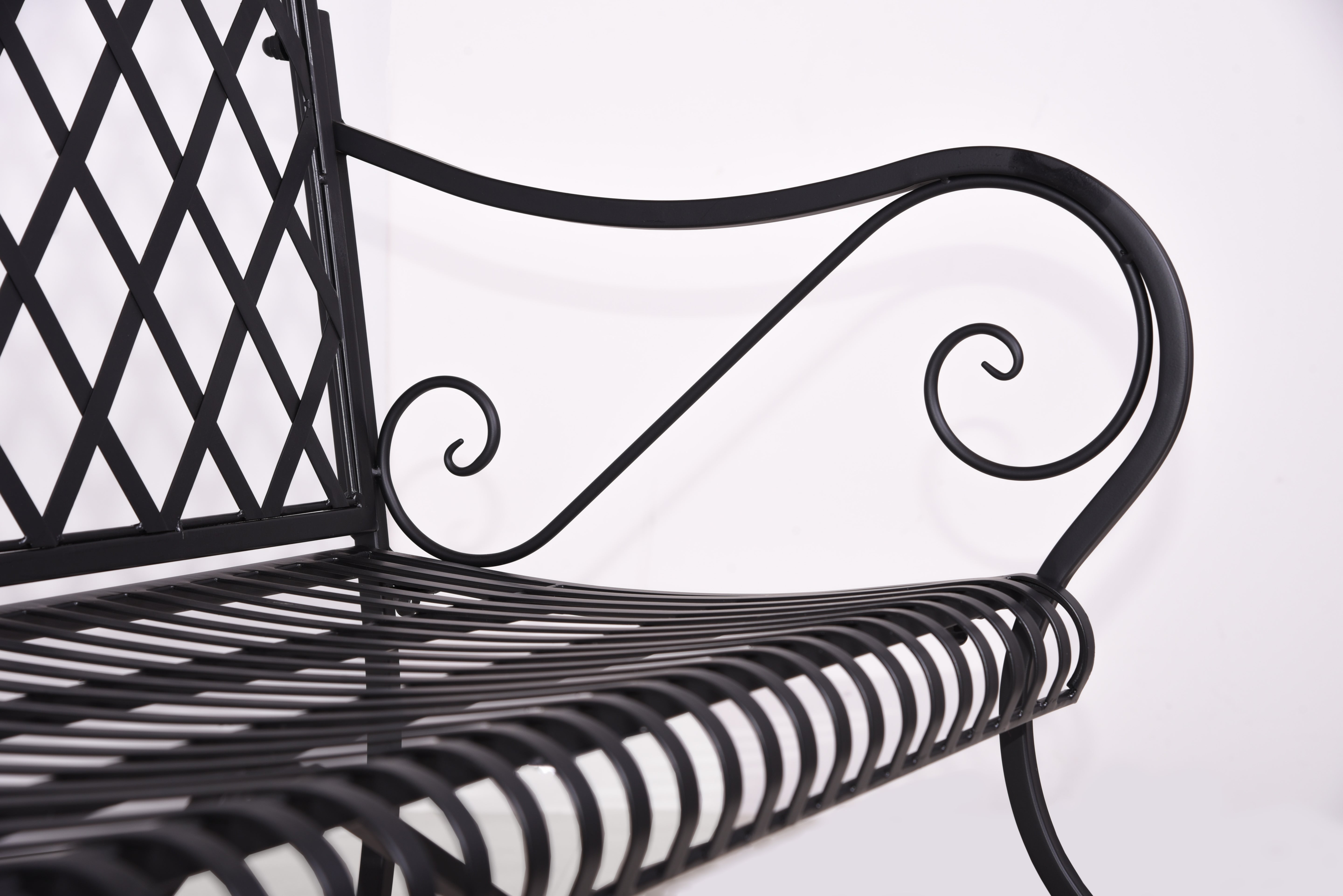 Gartenbank PORAK 2-Sitzer Parkbank Garden Pleasure elegant robust komfortabel Outdoor mit Armlehnen