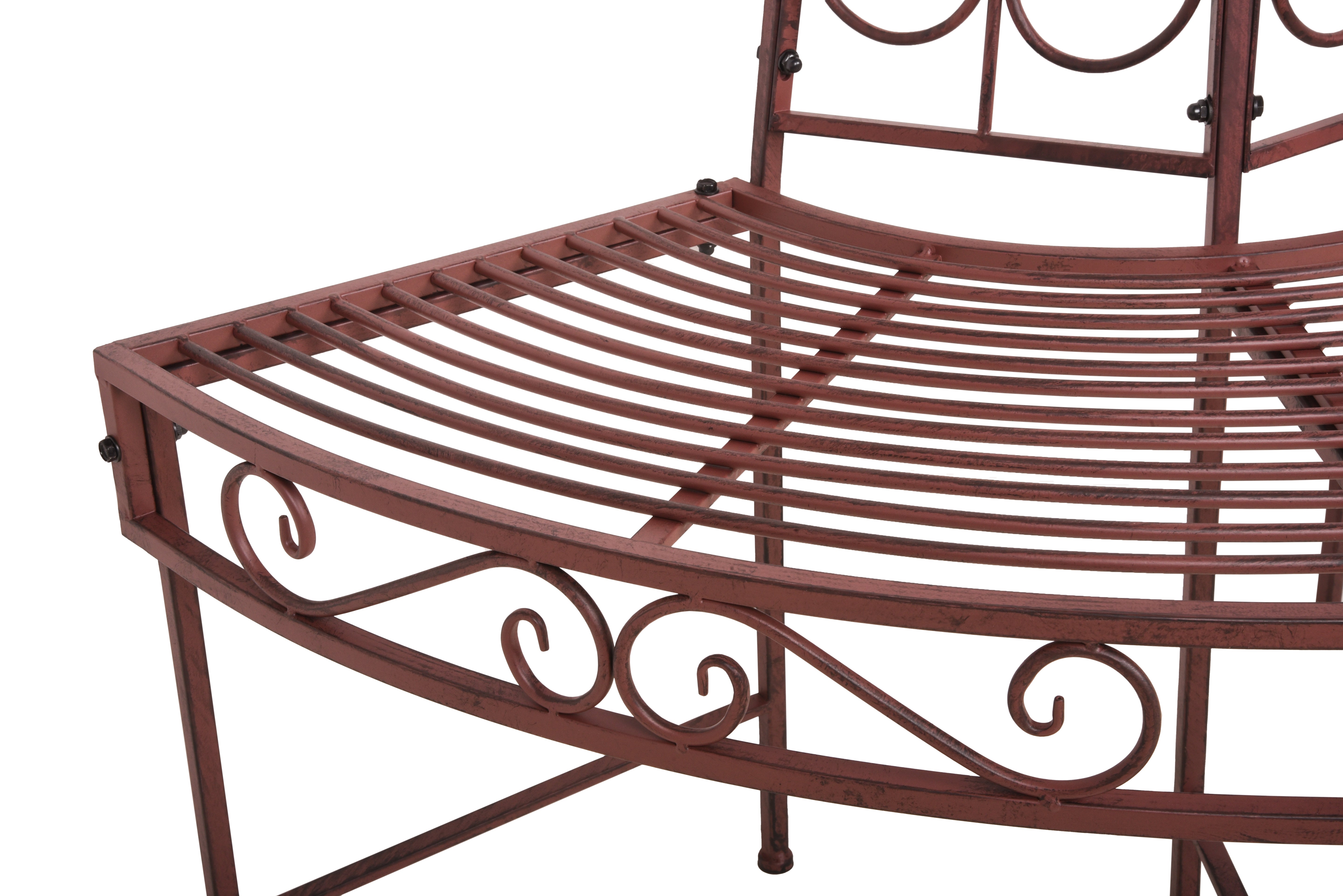 Baumbank NARVI Halbkreis-Bank Gartenbank Garden Pleasure rustikal nostalgisch robust Outdoor pulverbeschichtet